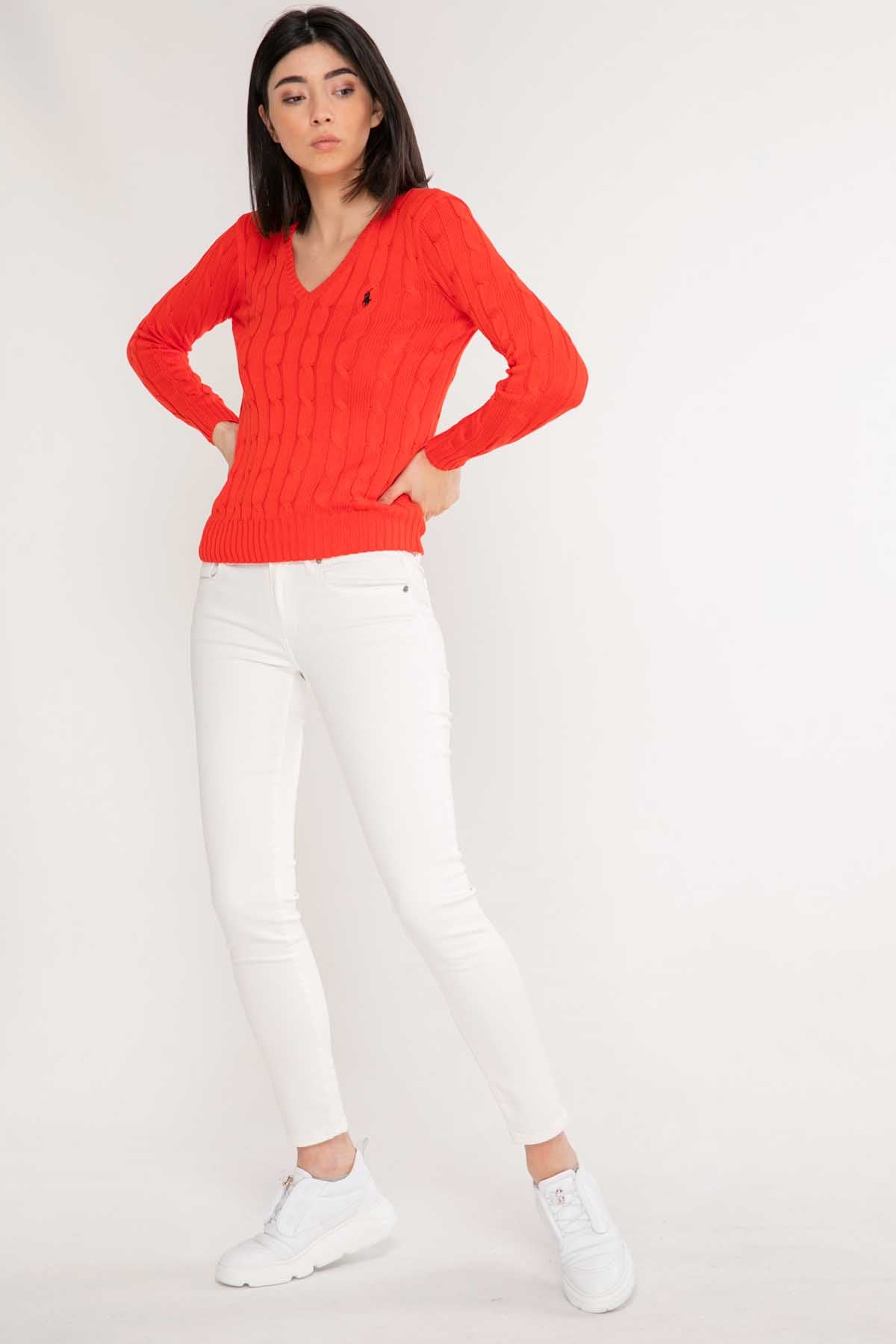 Polo Ralph Lauren Kaşmirli Saç Örgü Triko-Libas Trendy Fashion Store