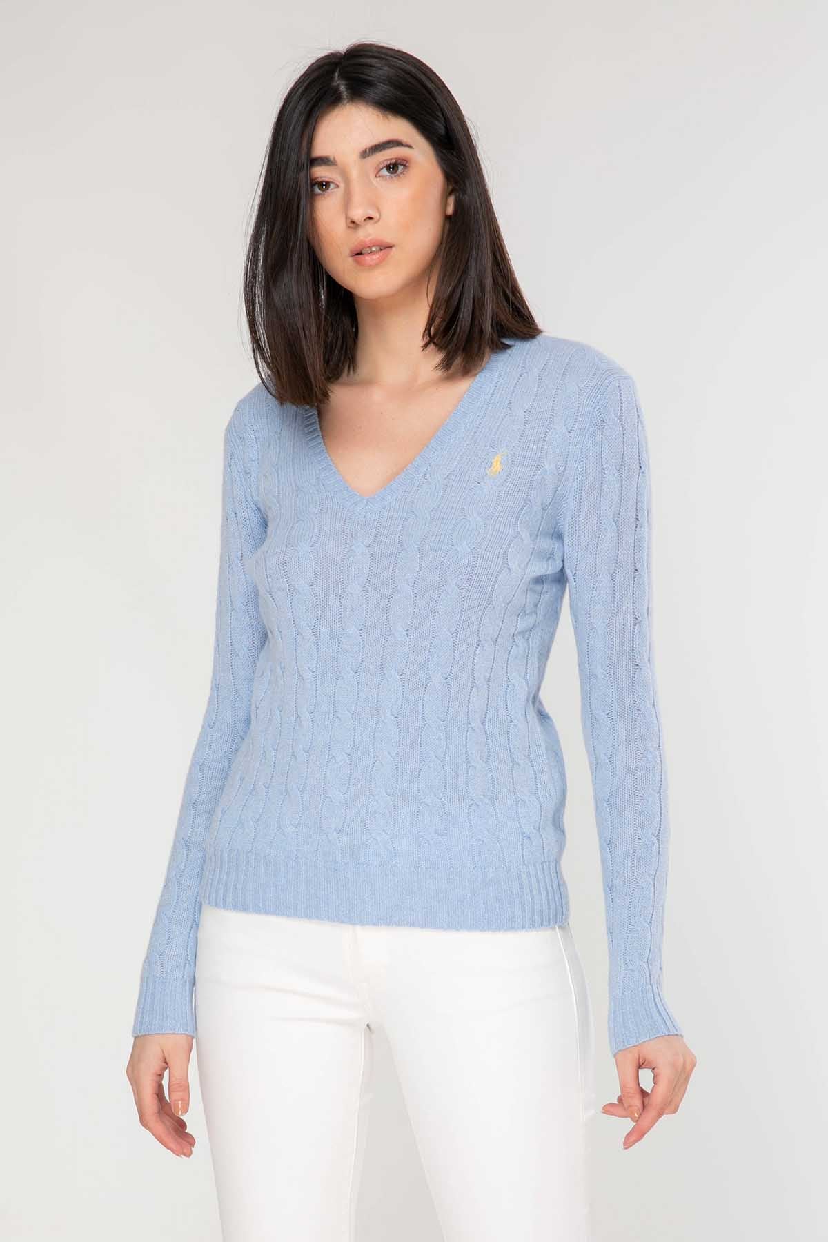 Polo Ralph Lauren Kaşmirli Saç Örgü Triko-Libas Trendy Fashion Store