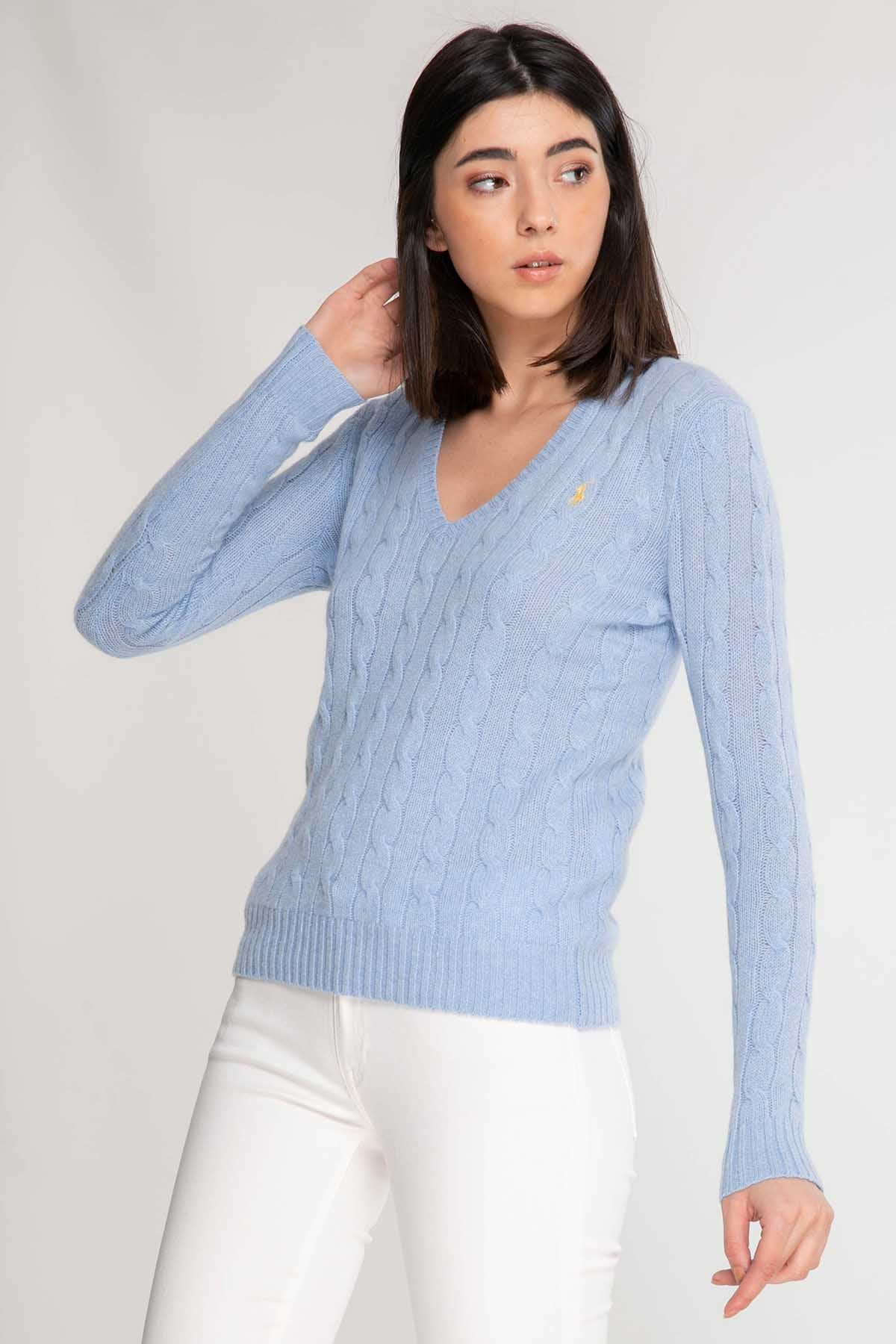 Polo Ralph Lauren Kaşmirli Saç Örgü Triko-Libas Trendy Fashion Store