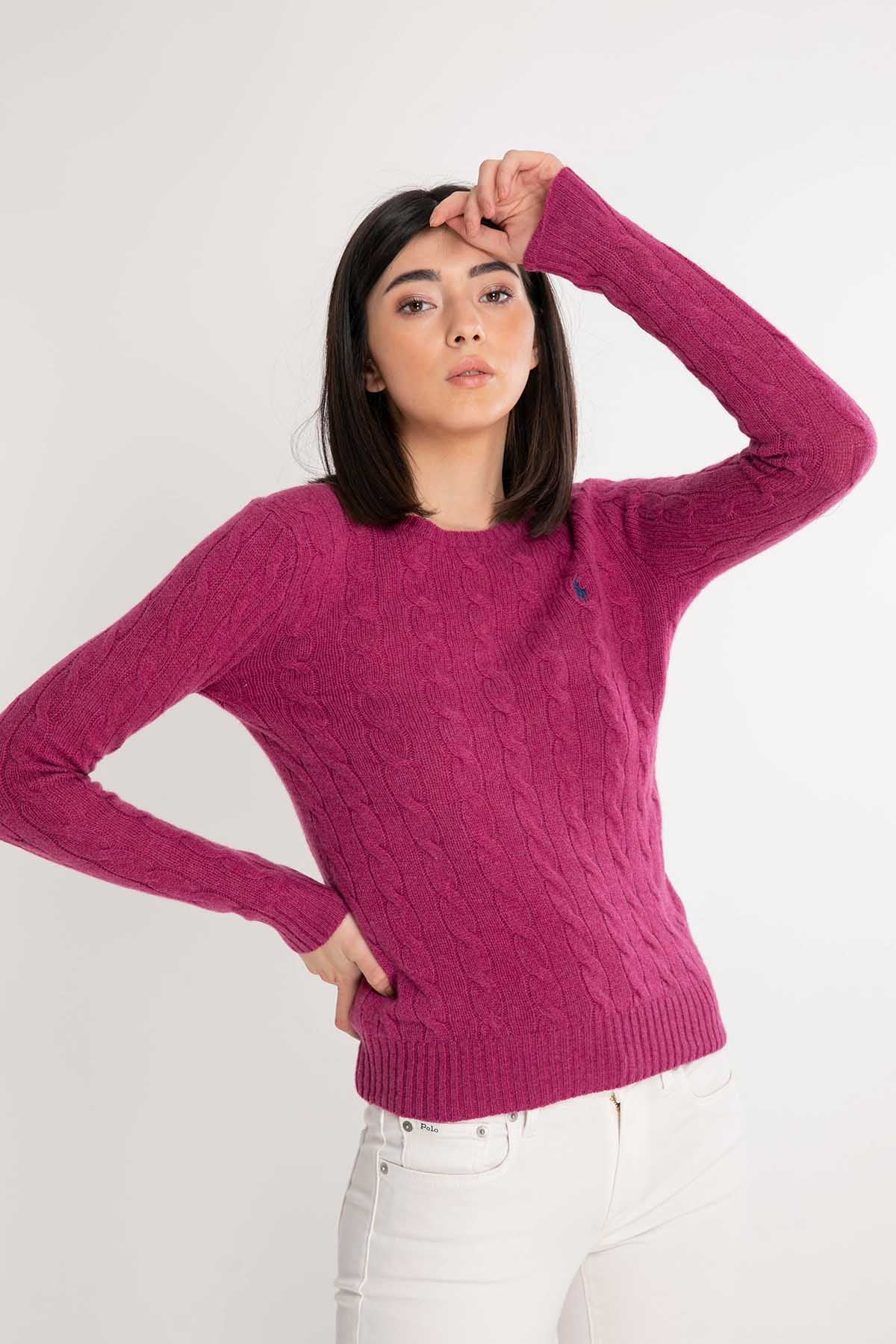 Polo Ralph Lauren Kaşmirli Saç Örgü Triko-Libas Trendy Fashion Store