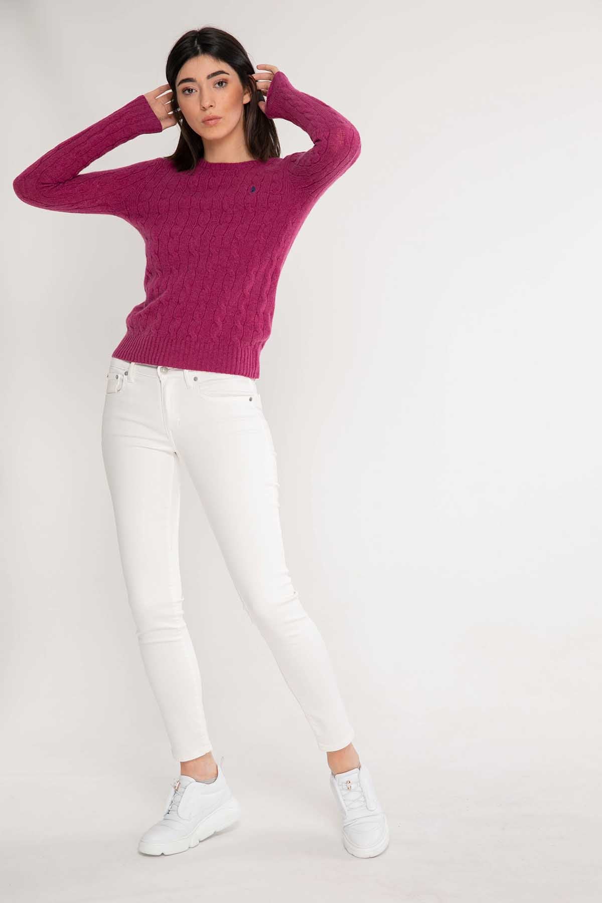 Polo Ralph Lauren Kaşmirli Saç Örgü Triko-Libas Trendy Fashion Store