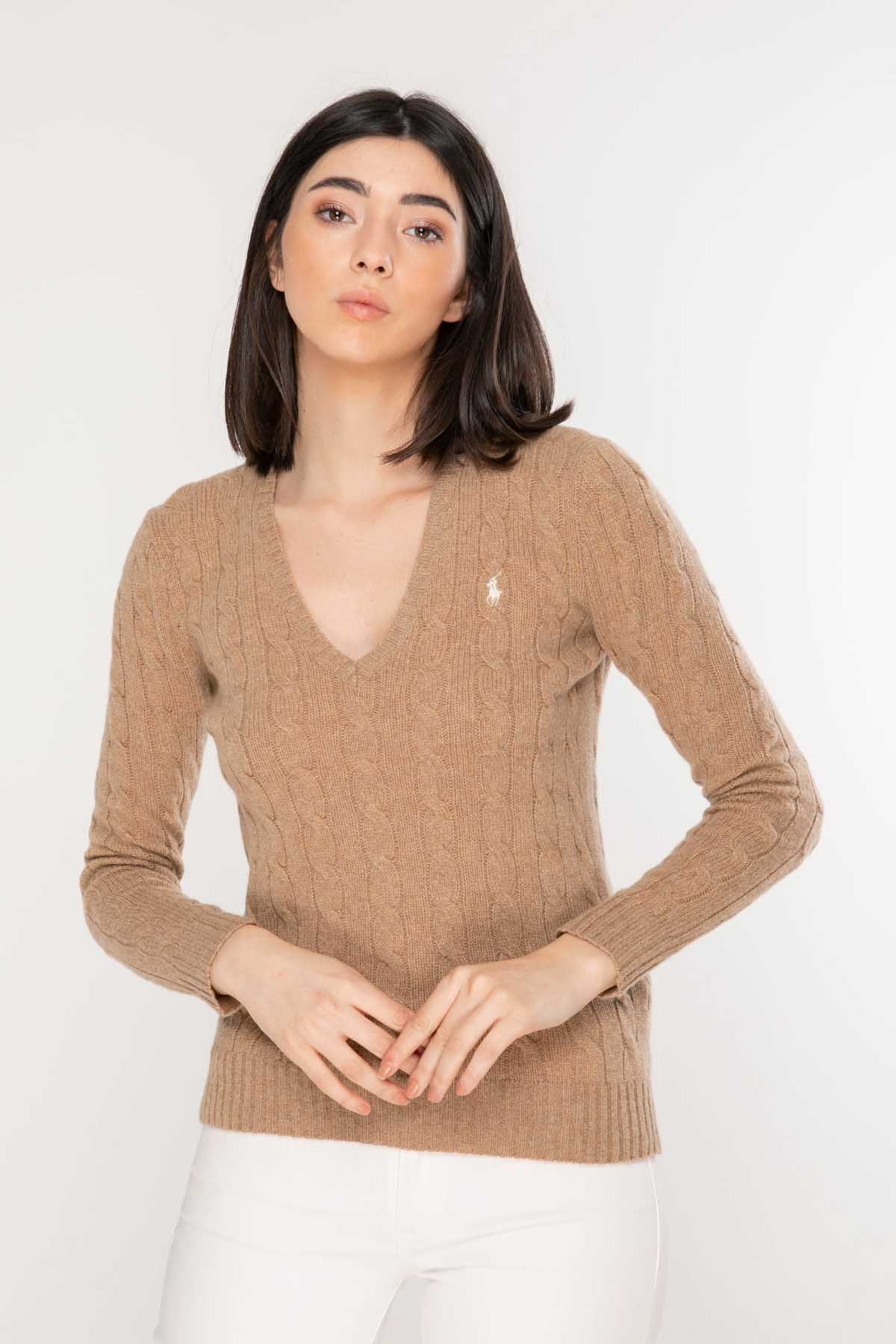 Polo Ralph Lauren Kaşmirli Saç Örgü Triko-Libas Trendy Fashion Store