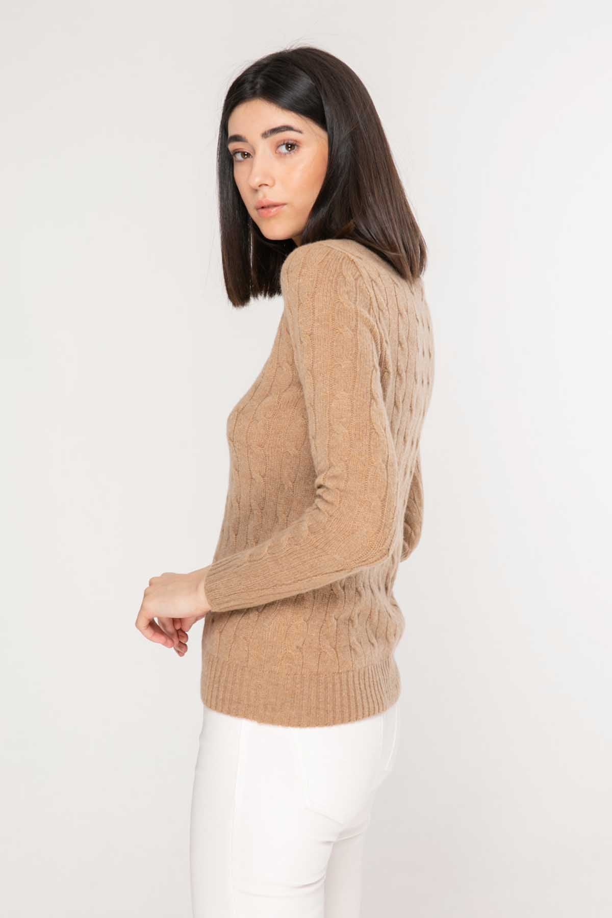 Polo Ralph Lauren Kaşmirli Saç Örgü Triko-Libas Trendy Fashion Store