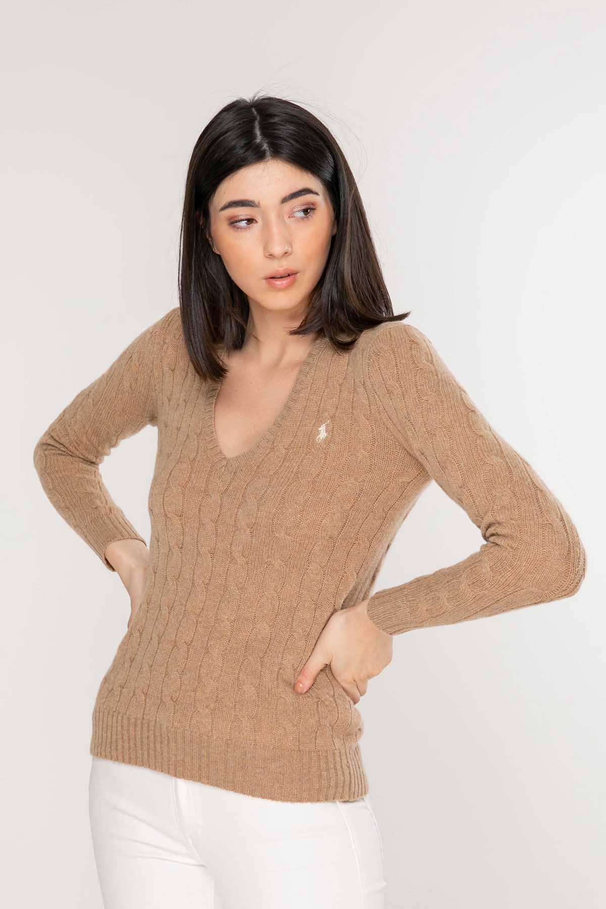 Polo Ralph Lauren Kaşmirli Saç Örgü Triko-Libas Trendy Fashion Store