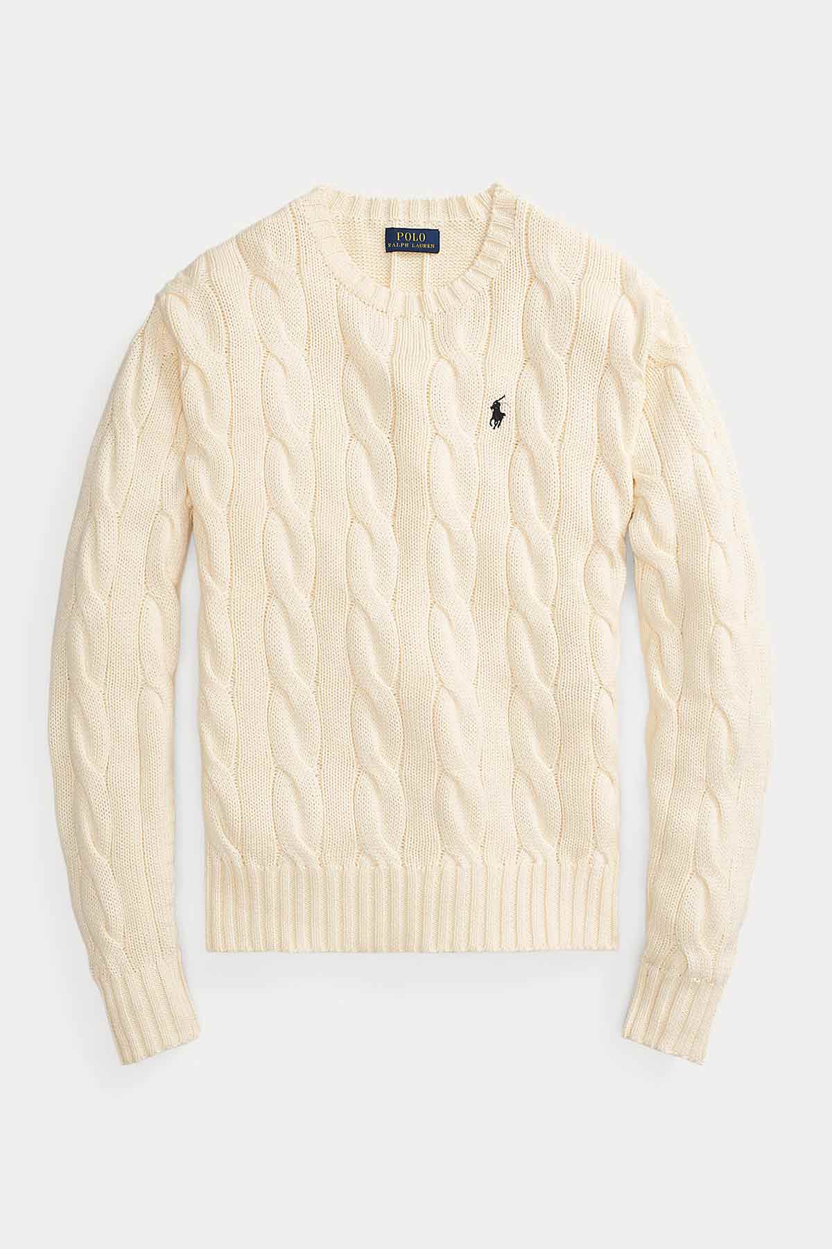 Polo Ralph Lauren Yandan Yırtmaçlı Saç Örgü Triko-Libas Trendy Fashion Store