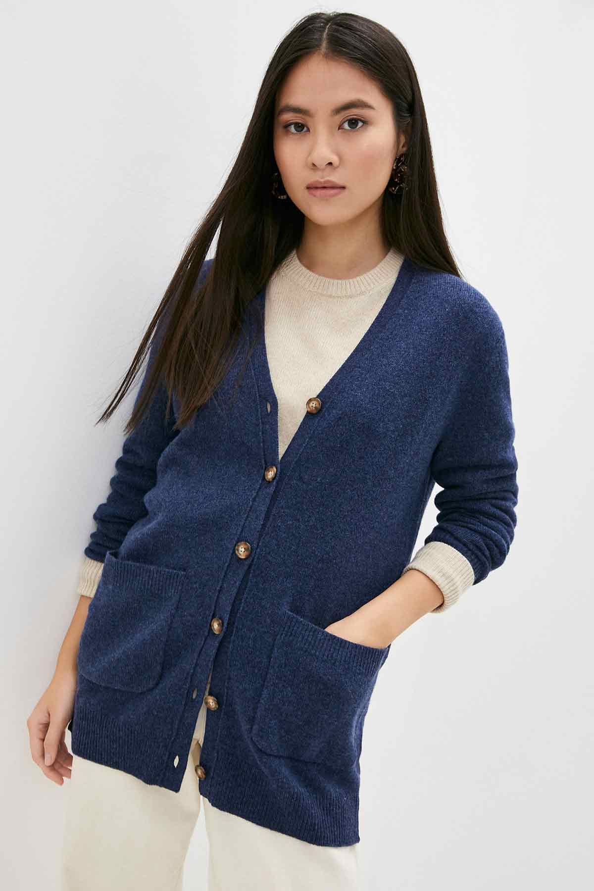 Polo Ralph Lauren V Yaka Kaşmirli Triko Ceket-Libas Trendy Fashion Store