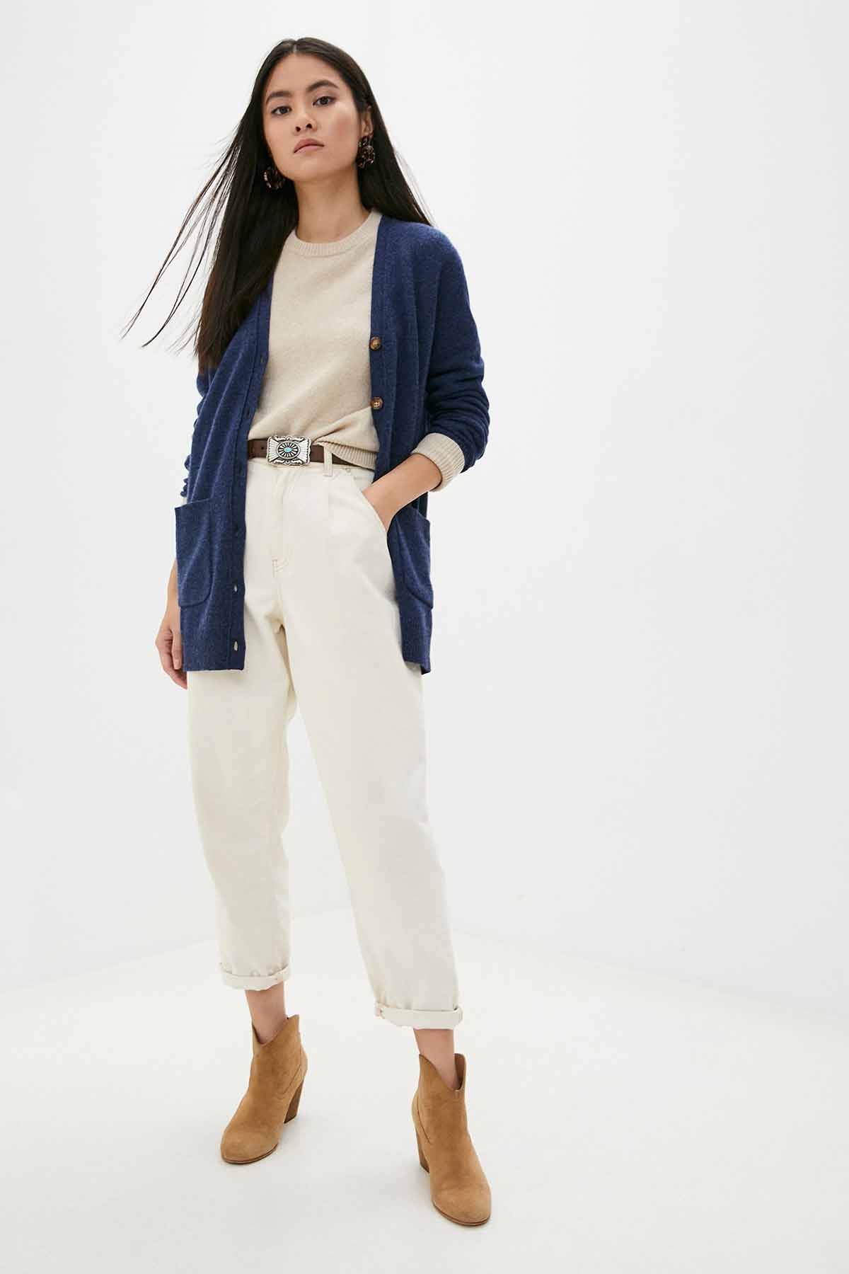 Polo Ralph Lauren V Yaka Kaşmirli Triko Ceket-Libas Trendy Fashion Store