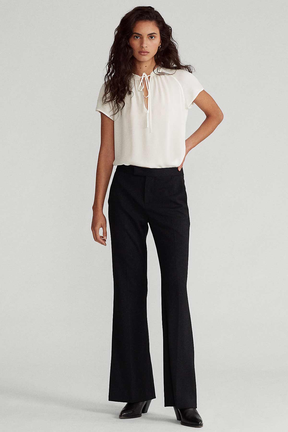 Polo Ralph Lauren Bağlamalı Yaka İpek Gömlek-Libas Trendy Fashion Store