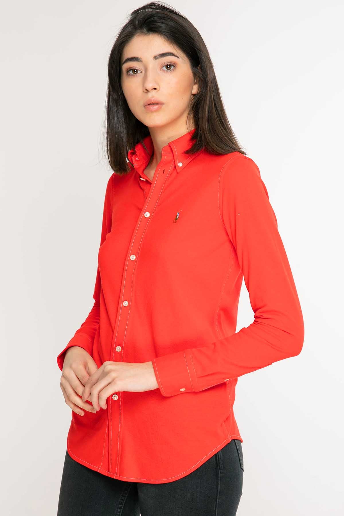 Polo Ralph Lauren Custom Fit Knit Oxford Gömlek-Libas Trendy Fashion Store