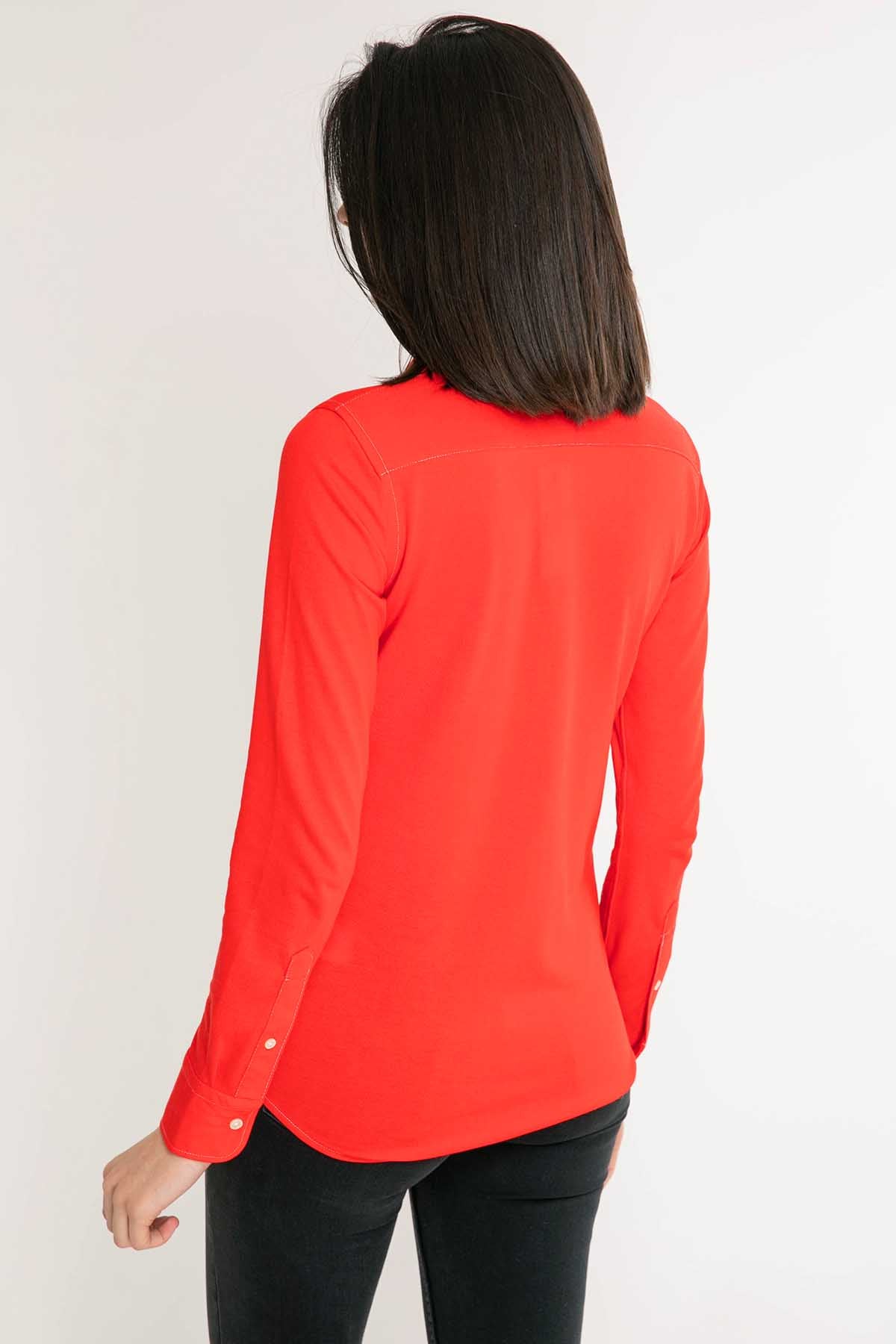 Polo Ralph Lauren Custom Fit Knit Oxford Gömlek-Libas Trendy Fashion Store