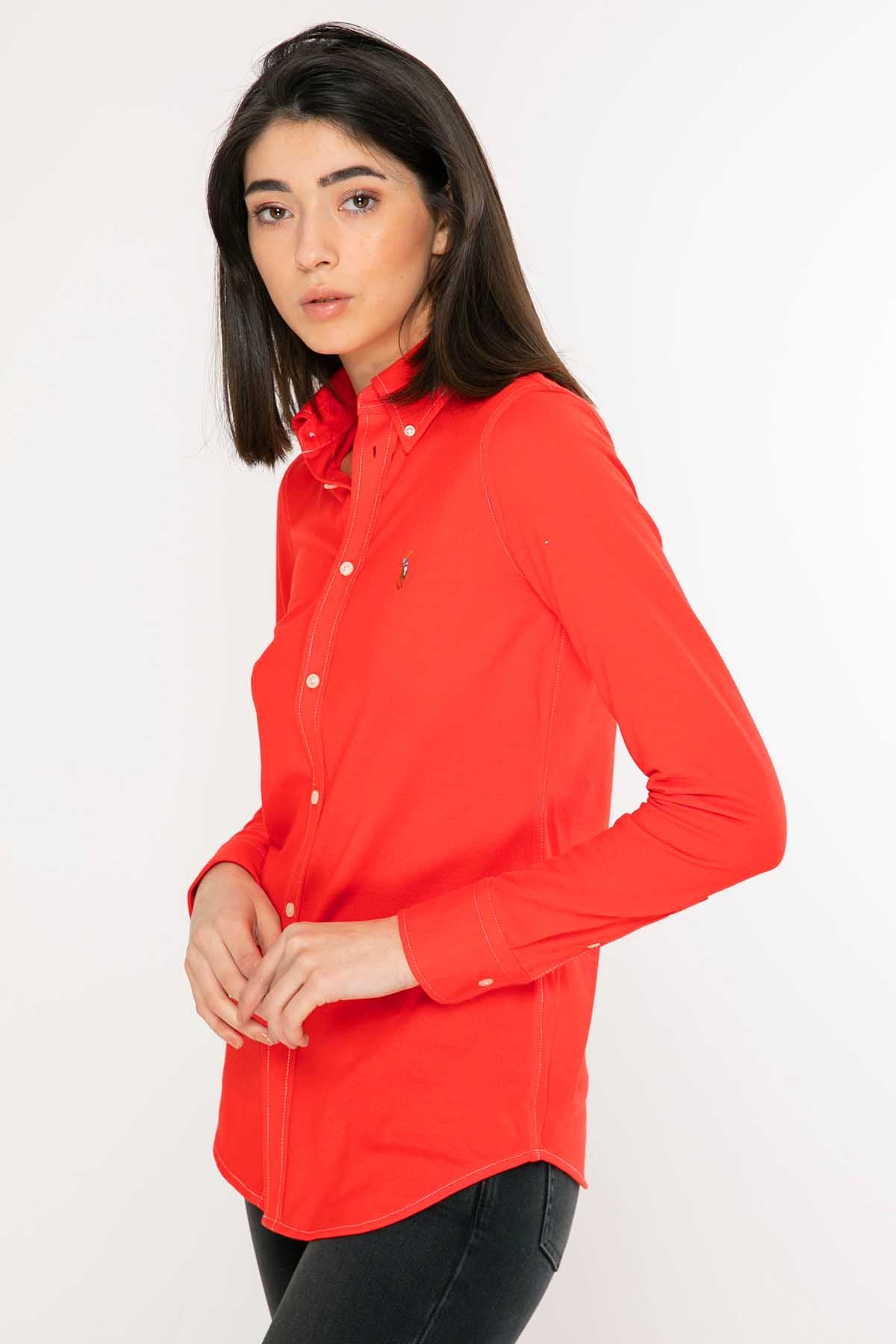 Polo Ralph Lauren Custom Fit Knit Oxford Gömlek-Libas Trendy Fashion Store