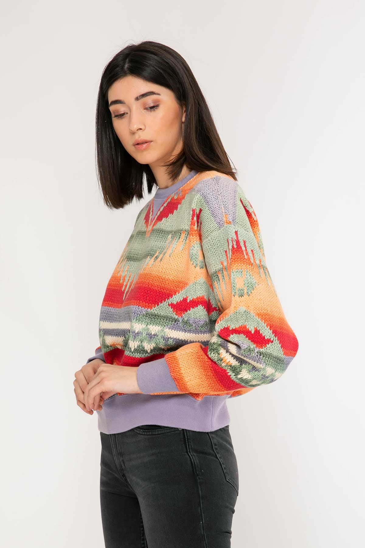 Polo Ralph Lauren Etnik Desenli Sweatshirt-Libas Trendy Fashion Store