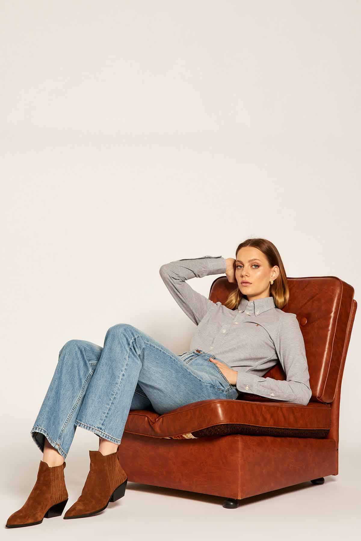 Polo Ralph Lauren Custom Fit Knit Oxford Gömlek-Libas Trendy Fashion Store