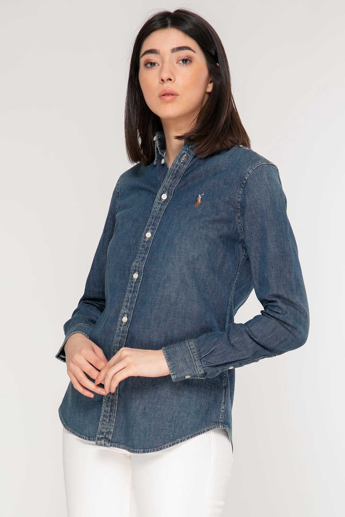 Polo Ralph Lauren Custom Fit Denim Gömlek-Libas Trendy Fashion Store