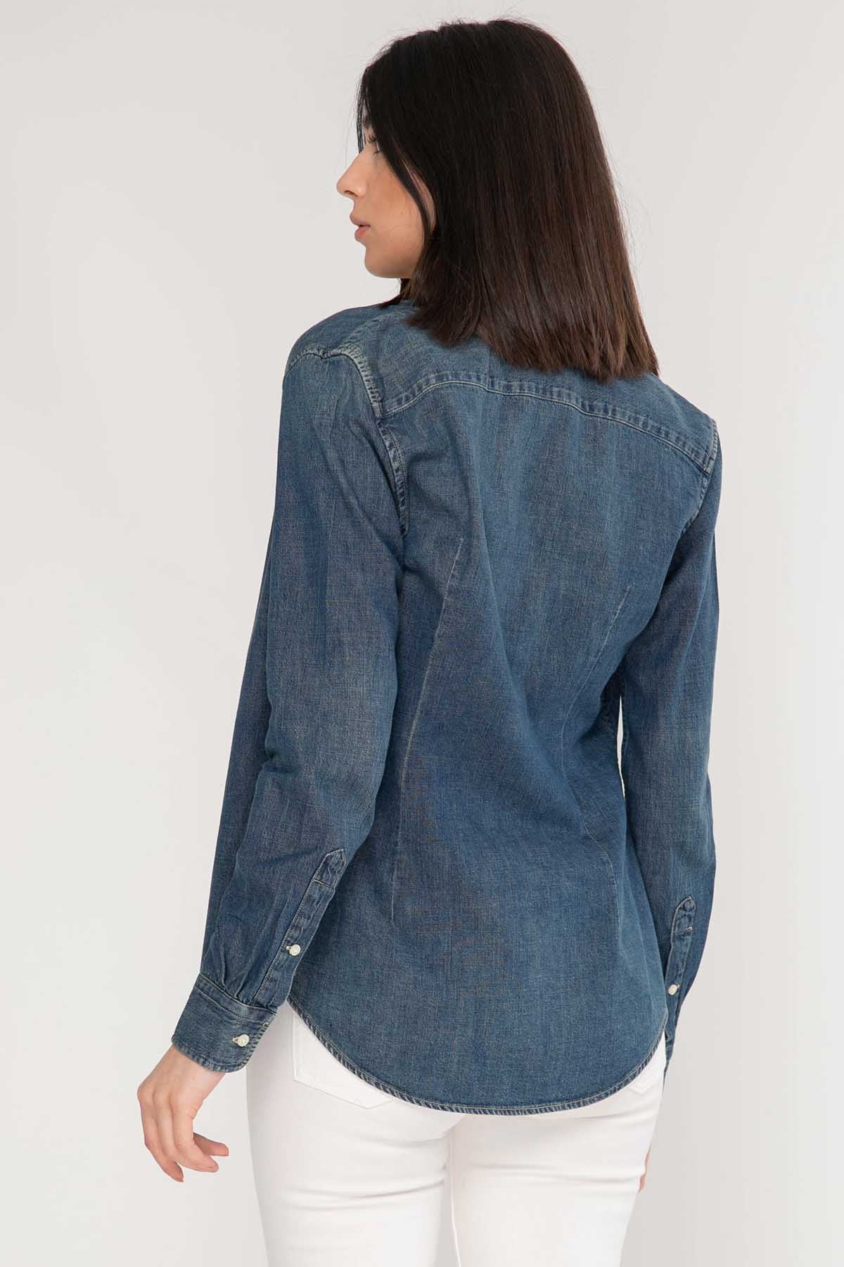 Polo Ralph Lauren Custom Fit Denim Gömlek-Libas Trendy Fashion Store