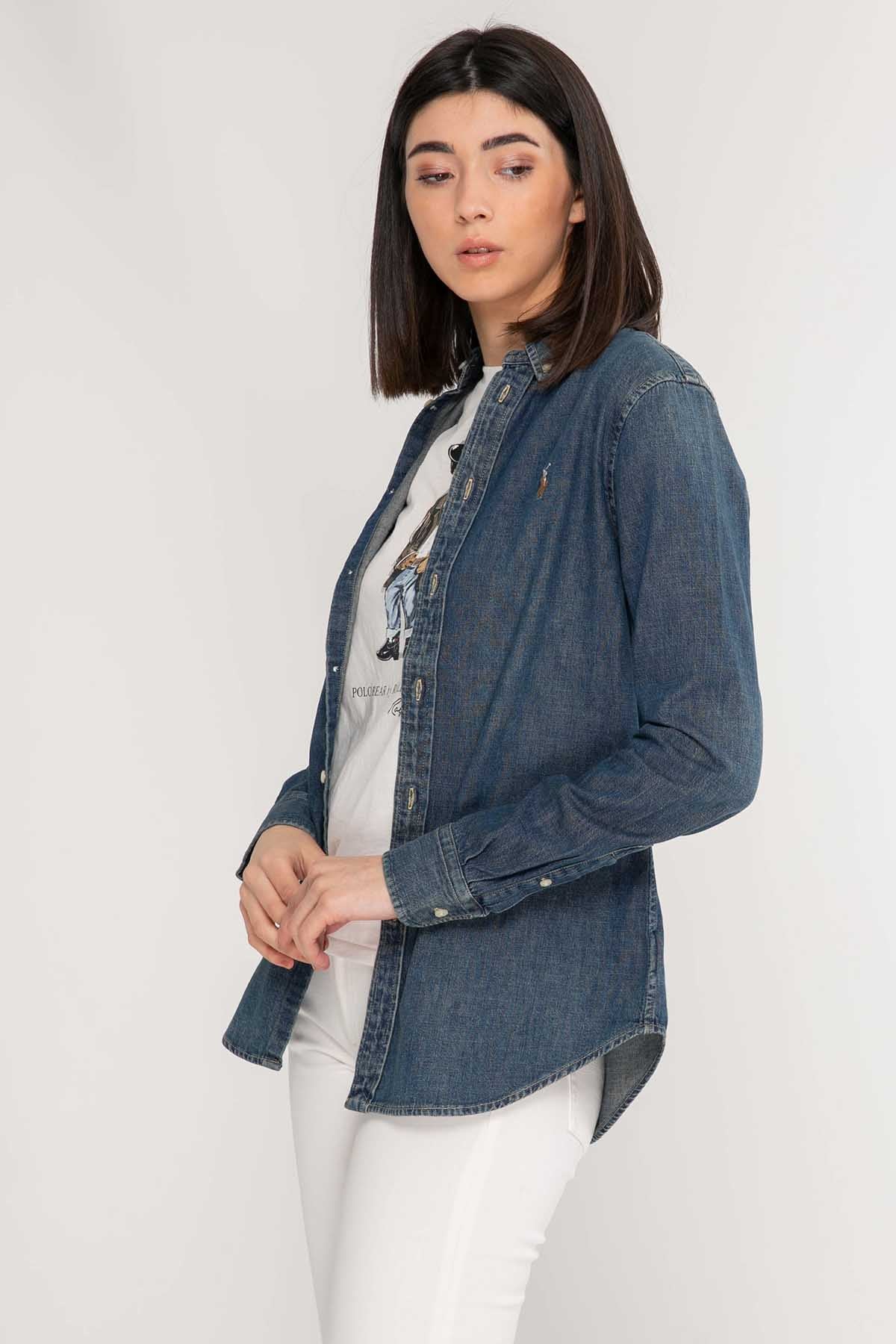 Polo Ralph Lauren Custom Fit Denim Gömlek-Libas Trendy Fashion Store