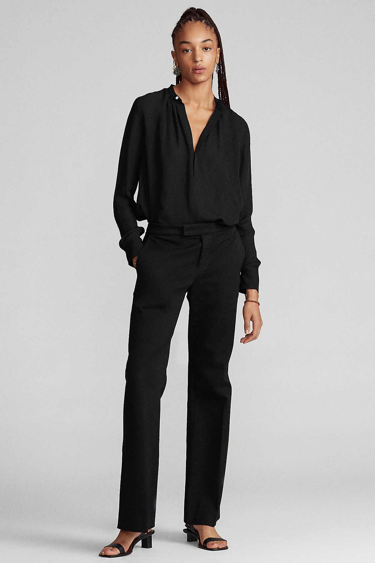 Polo Ralph Lauren V Yaka İpek Gömlek-Libas Trendy Fashion Store