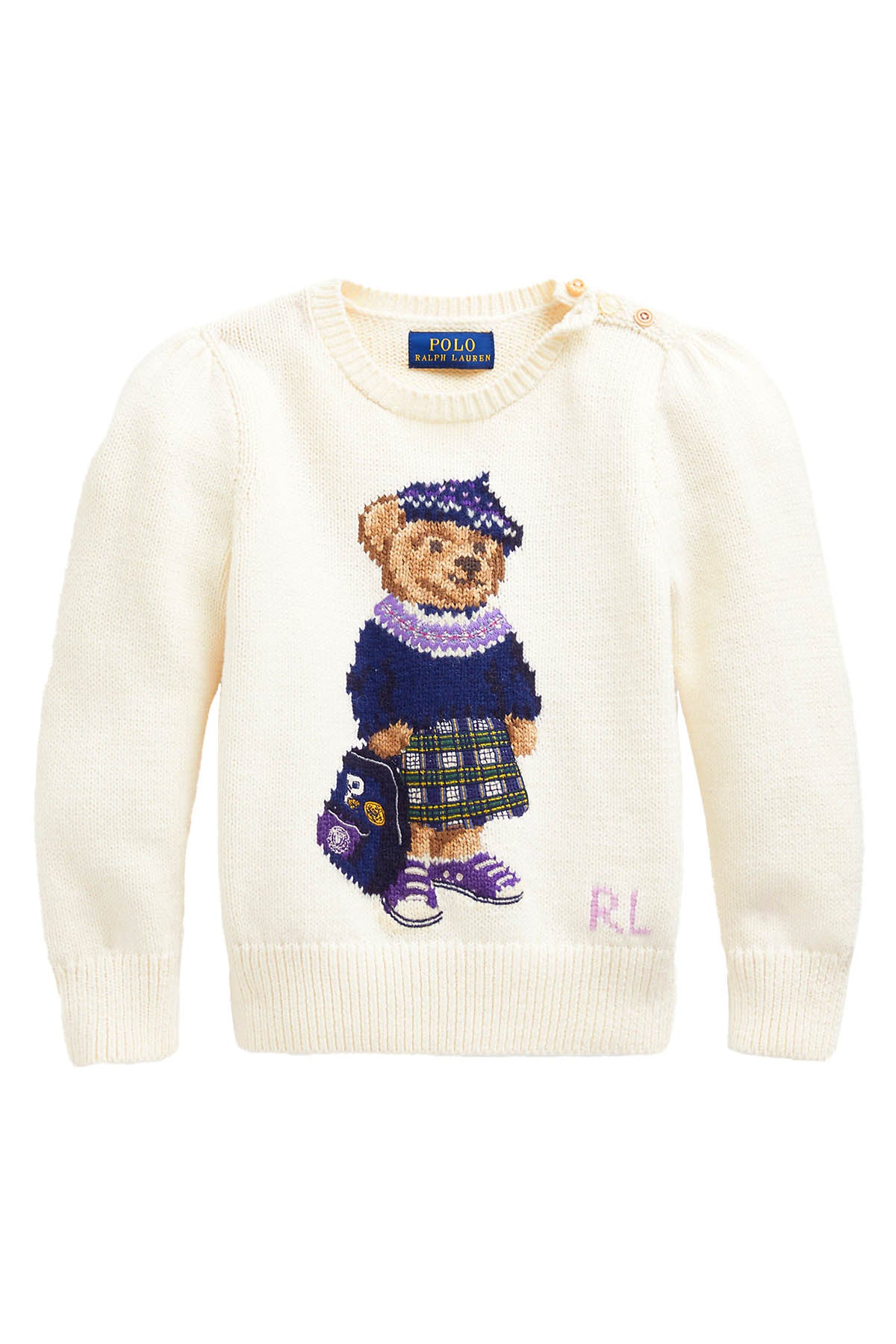 Polo Ralph Lauren 3-4 Yaş Polo Bear Kız Triko-Libas Trendy Fashion Store