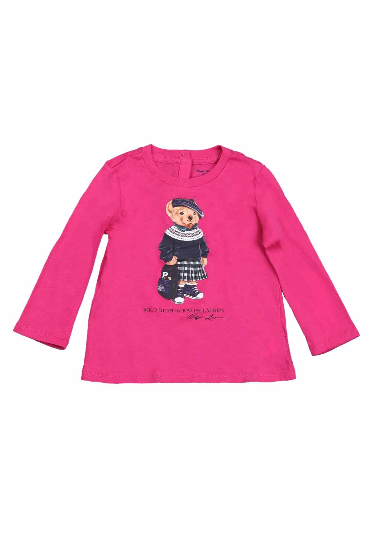 Polo Ralph Lauren 9-24 Ay Kız Polo Bear T-shirt-Libas Trendy Fashion Store