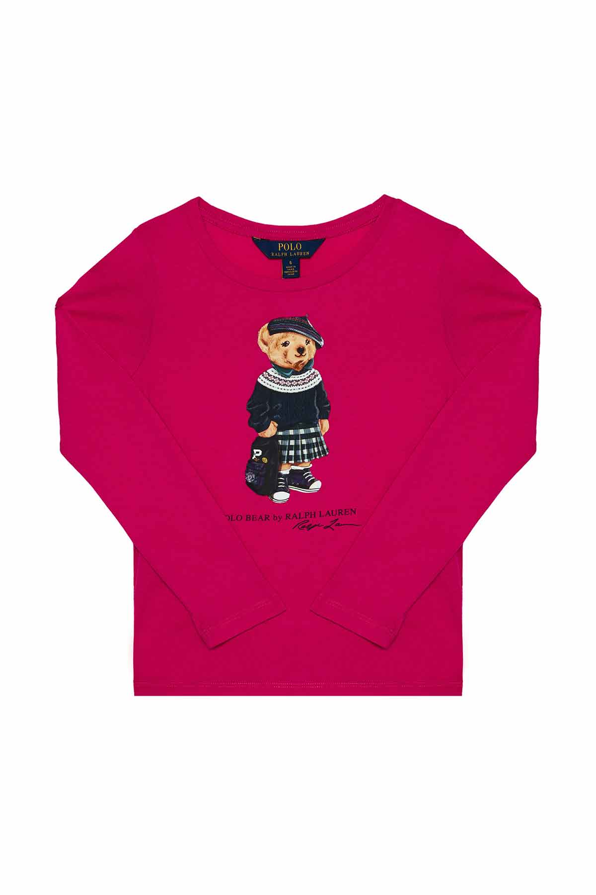 Polo Ralph Lauren 6-6.5 Yaş Kız Polo Bear T-shirt-Libas Trendy Fashion Store
