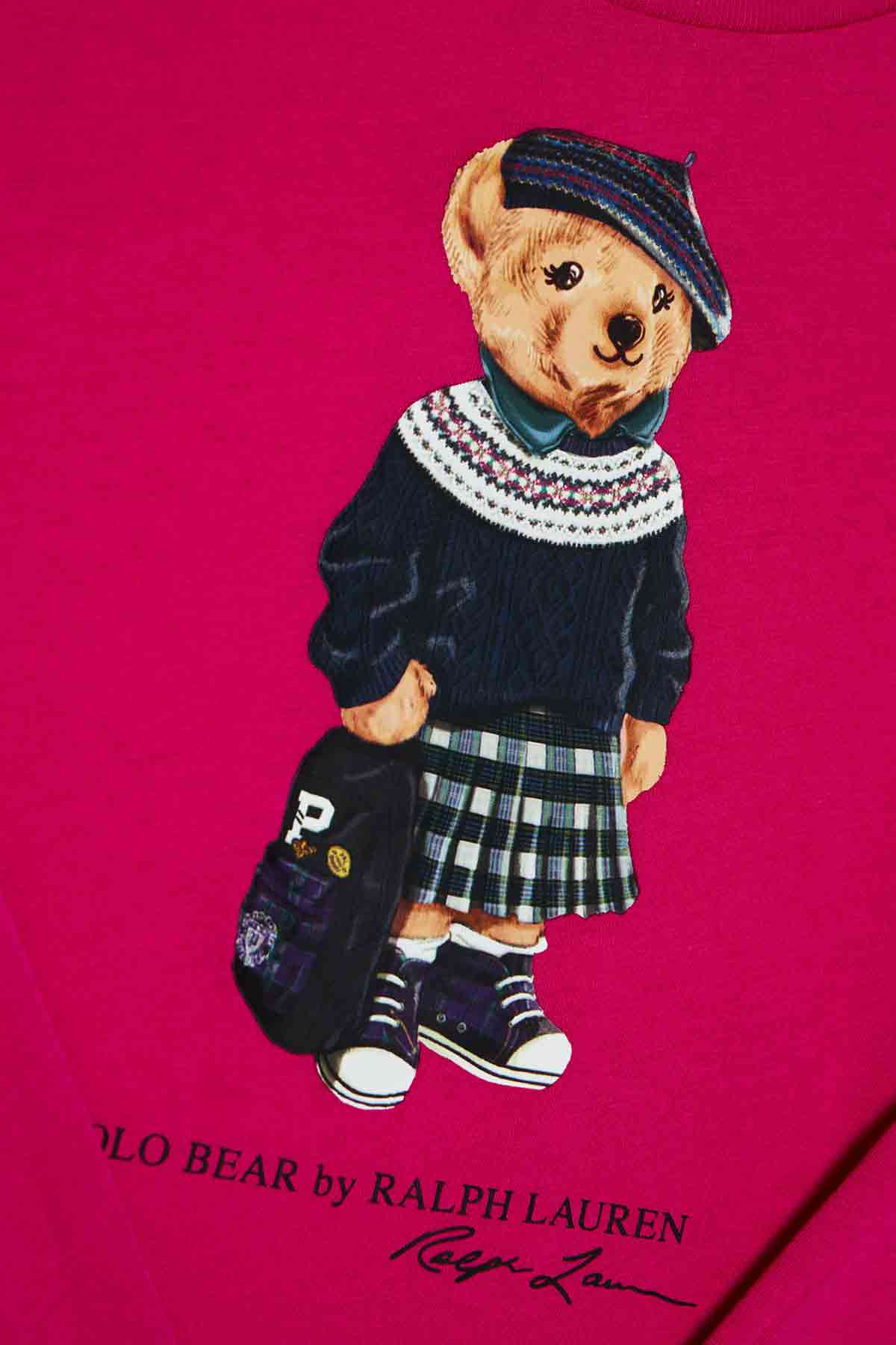 Polo Ralph Lauren 6-6.5 Yaş Kız Polo Bear T-shirt-Libas Trendy Fashion Store