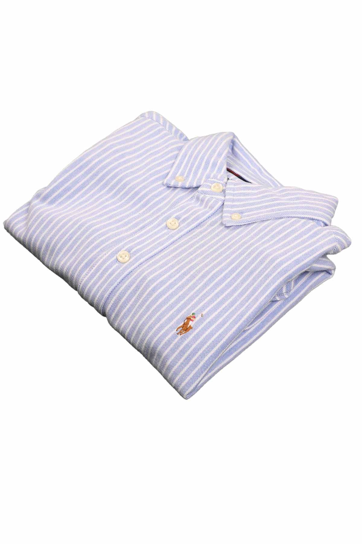 Polo Ralph Lauren S-M Düğmeli Yaka Erkek Çocuk Gömlek-Libas Trendy Fashion Store