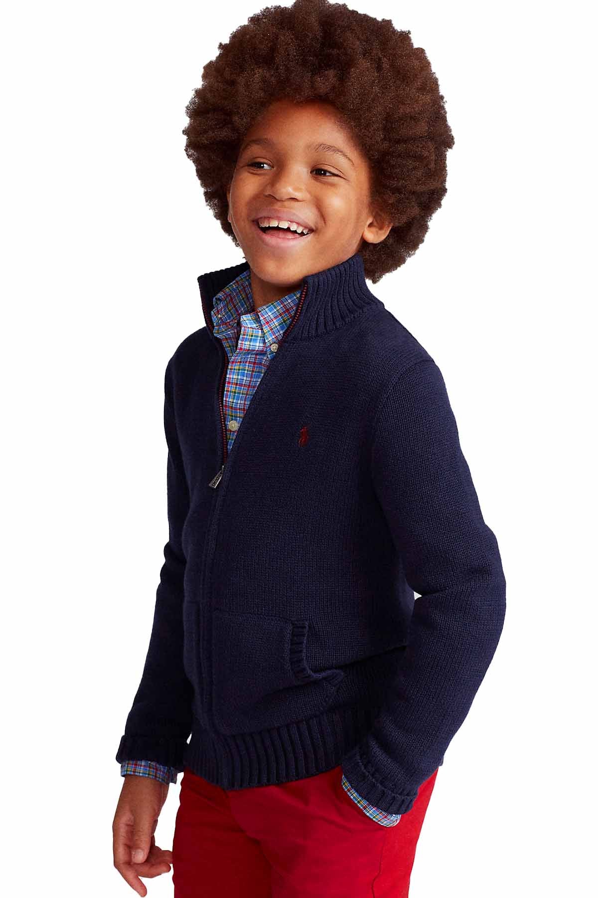 Polo Ralph Lauren S-M Erkek Çocuk Triko Ceket-Libas Trendy Fashion Store