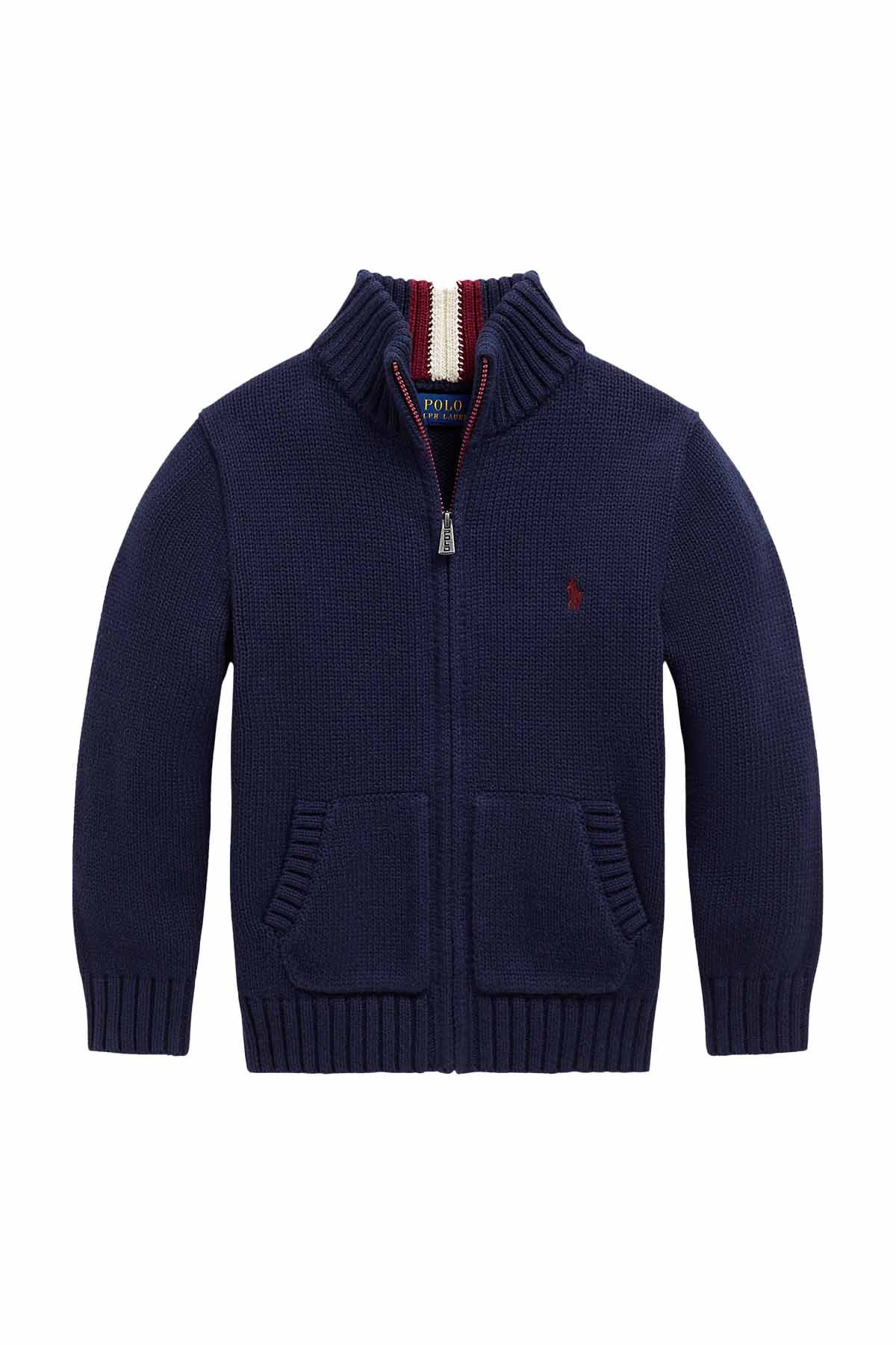 Polo Ralph Lauren 5-7 Yaş Erkek Fermuarlı Triko Ceket-Libas Trendy Fashion Store
