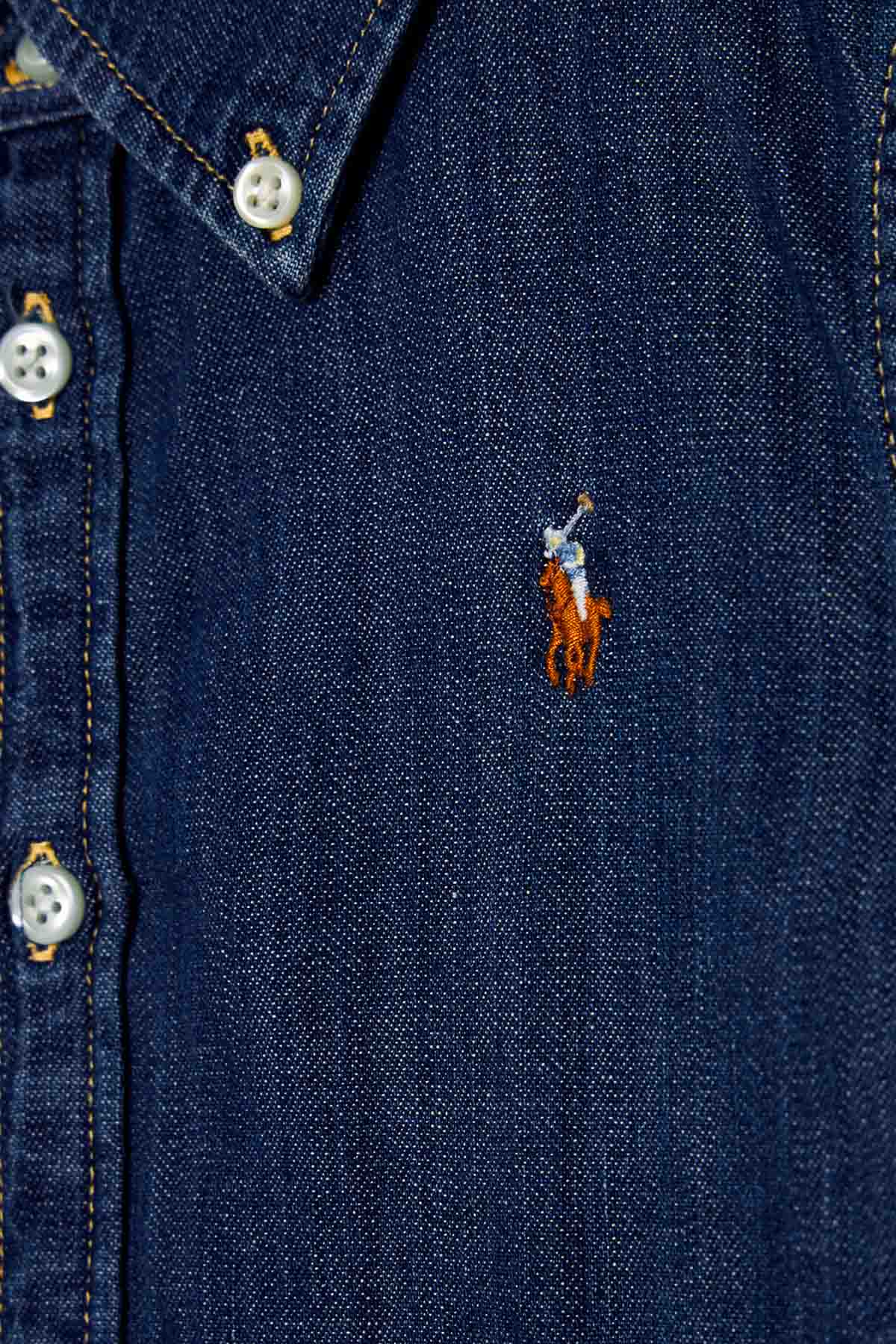 Polo Ralph Lauren 8-10 Yaş Kız Denim Elbise-Libas Trendy Fashion Store