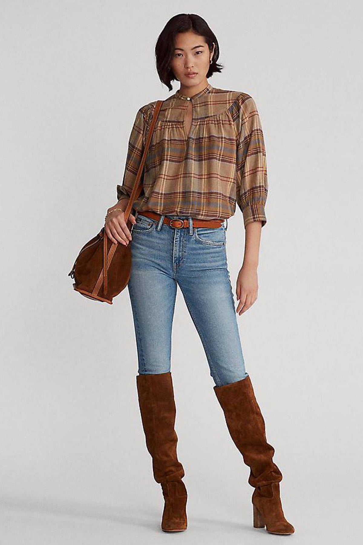 Polo Ralph Lauren Ekoseli Hakim Yaka Gömlek-Libas Trendy Fashion Store