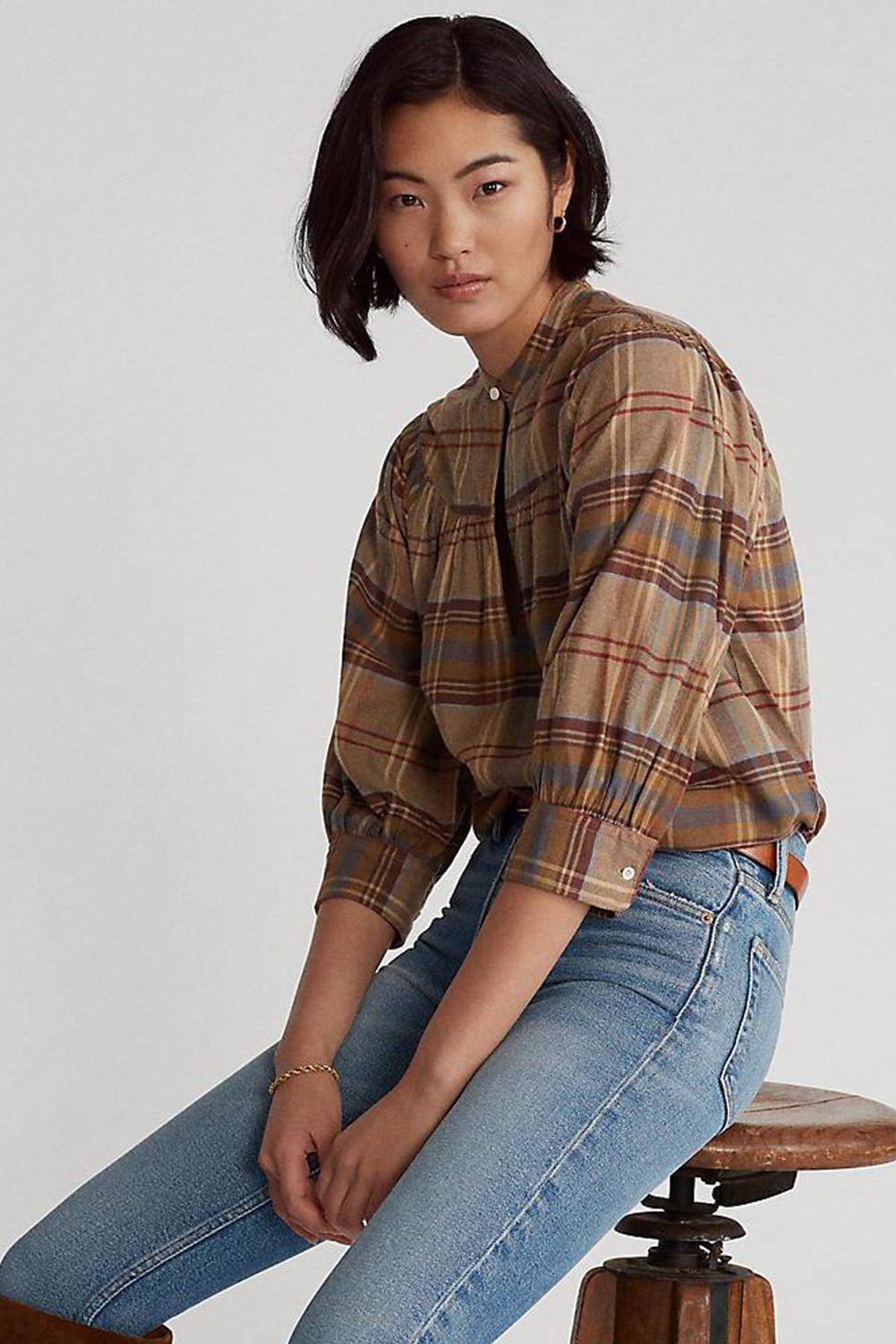 Polo Ralph Lauren Ekoseli Hakim Yaka Gömlek-Libas Trendy Fashion Store