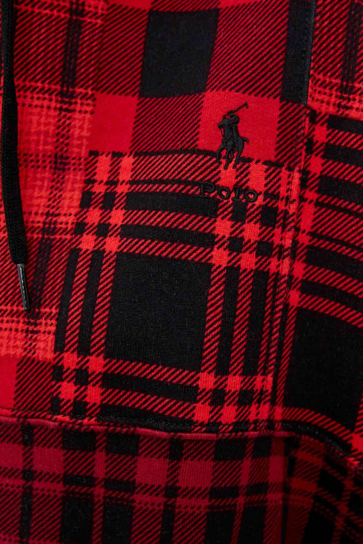 Polo Ralph Lauren Kapüşonlu Oversize Patchwork Sweatshirt-Libas Trendy Fashion Store