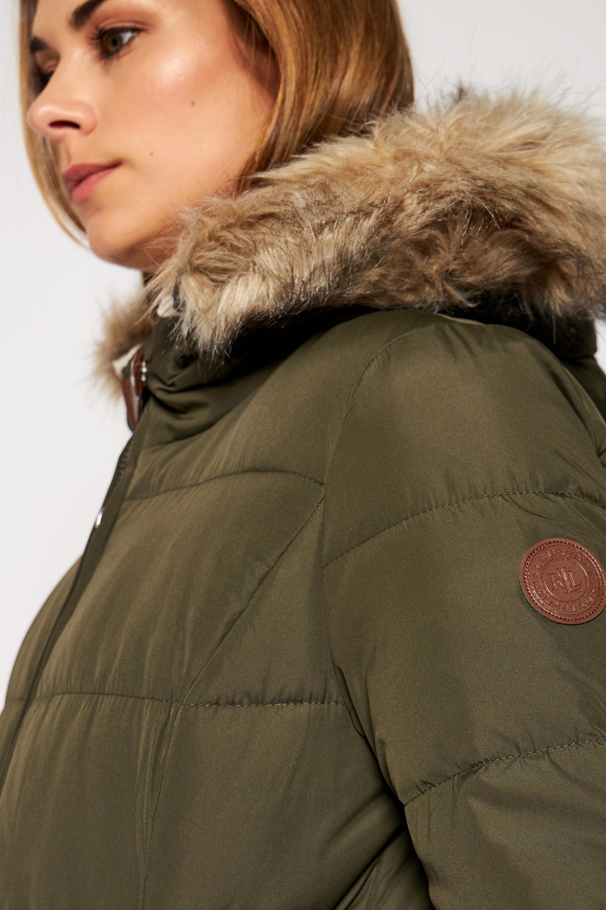 Polo Ralph Lauren Kürk Yaka Puffer Parka-Libas Trendy Fashion Store