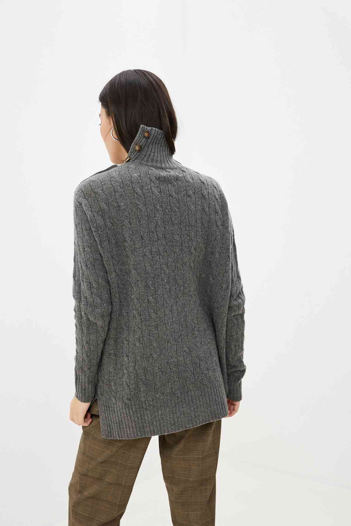 Polo Ralph Lauren Relaxed Fit Kaşmirli Saç Örgü Triko-Libas Trendy Fashion Store