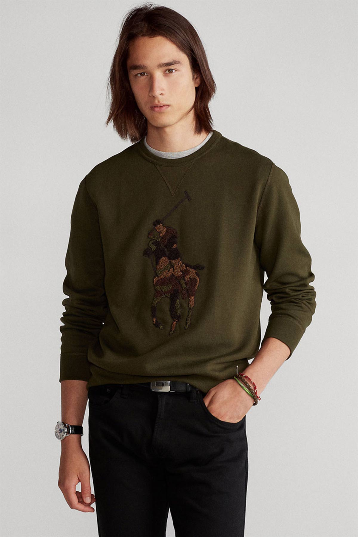 Polo Ralph Lauren Kamuflaj Big Pony Sweatshirt-Libas Trendy Fashion Store