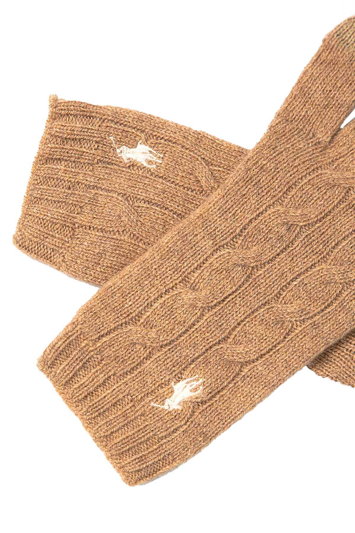 Polo Ralph Lauren Saç Örgü Kaşmirli Eldiven-Libas Trendy Fashion Store