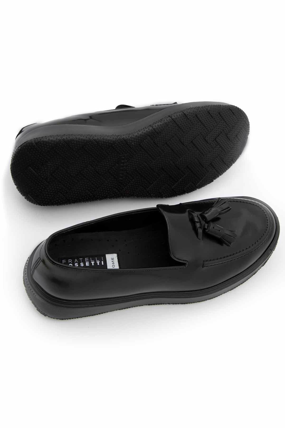 Fratelli Rossetti Püsküllü Loafer Deri Ayakkabı-Libas Trendy Fashion Store