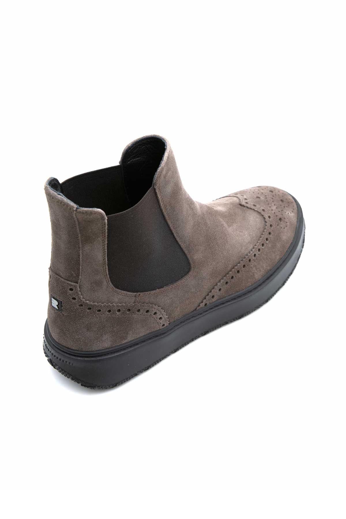 Fratelli Rossetti Zımbalı Süet Bot-Libas Trendy Fashion Store