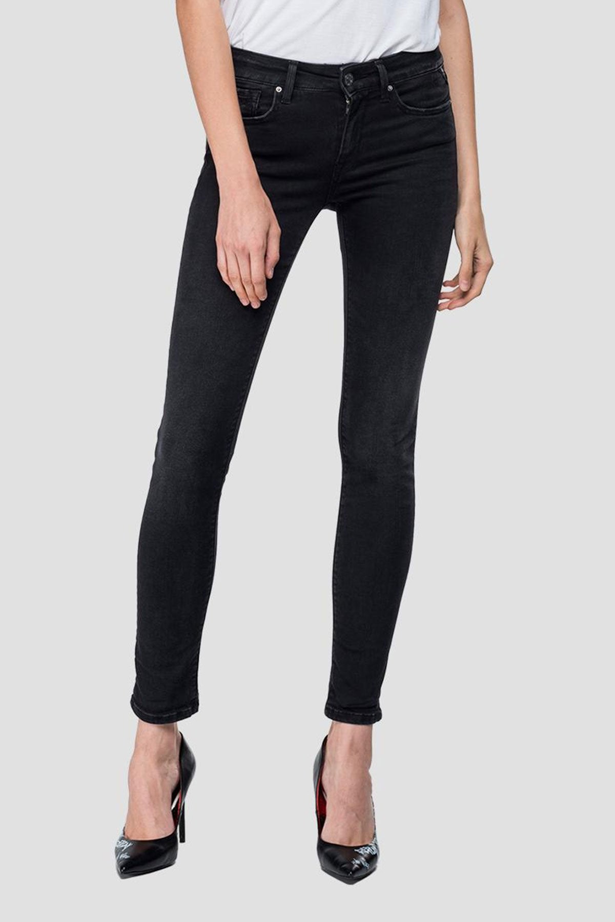 Replay Hyperflex Skinny High Waist Fit Jeans-Libas Trendy Fashion Store