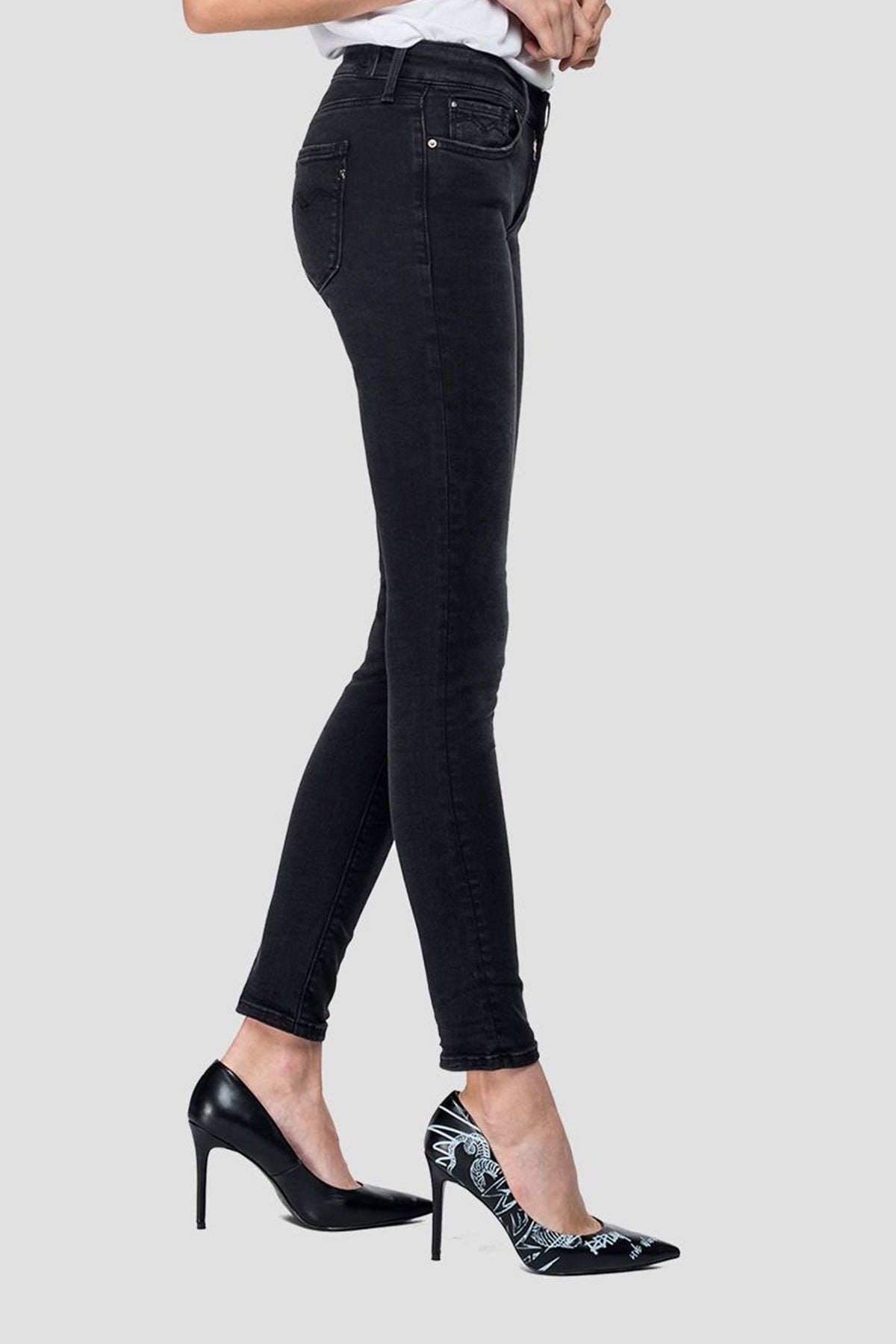 Replay Hyperflex Skinny High Waist Fit Jeans-Libas Trendy Fashion Store