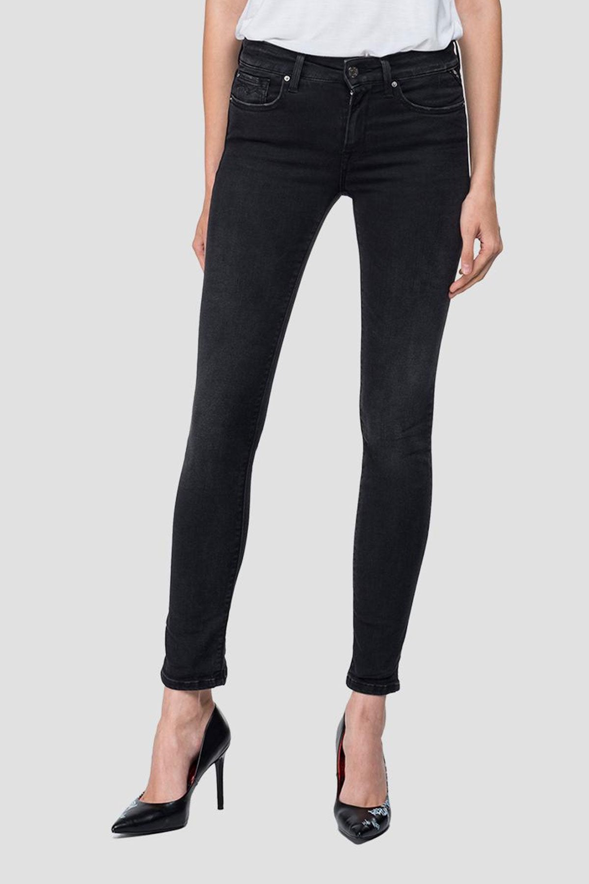 Replay Hyperflex Skinny High Waist Fit Jeans-Libas Trendy Fashion Store