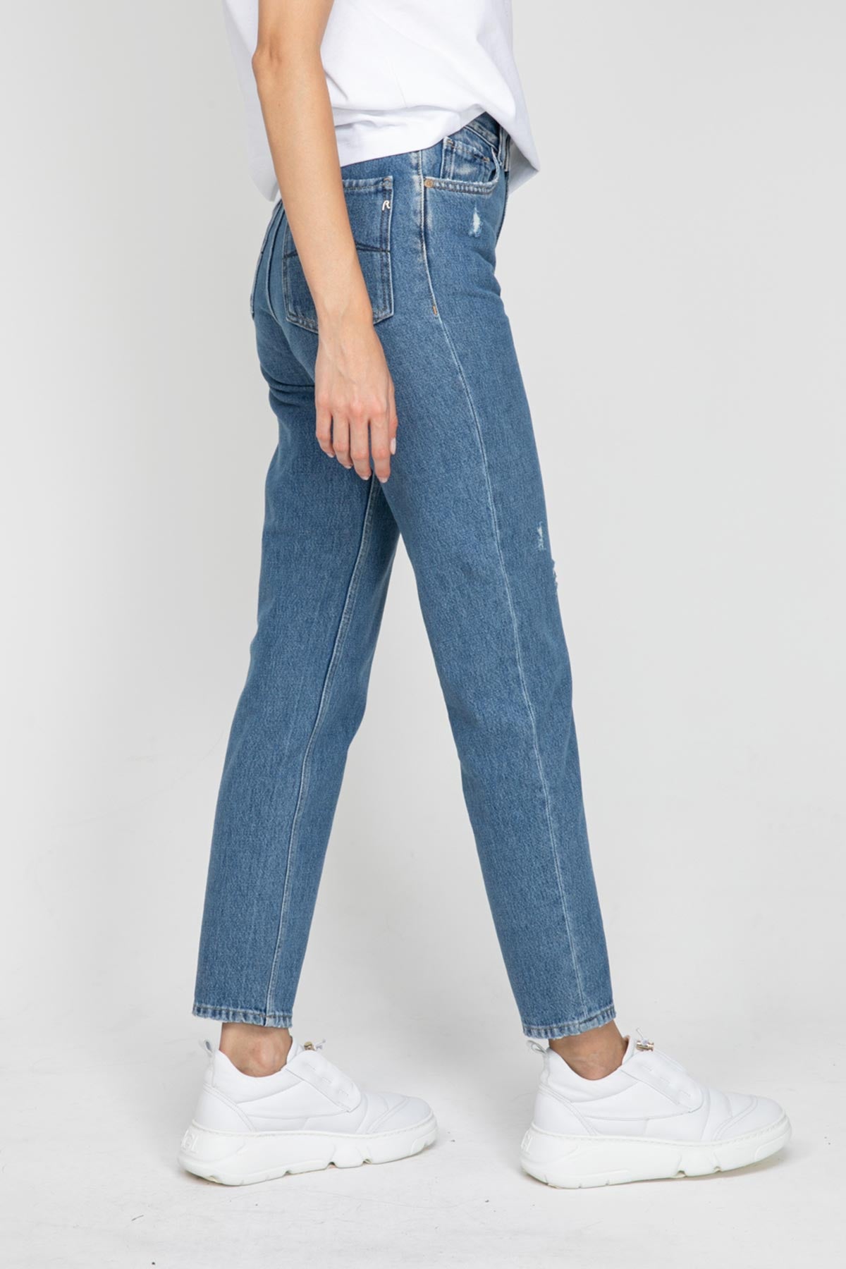 Replay Kıley High Waist Tapered Fit Jeans-Libas Trendy Fashion Store