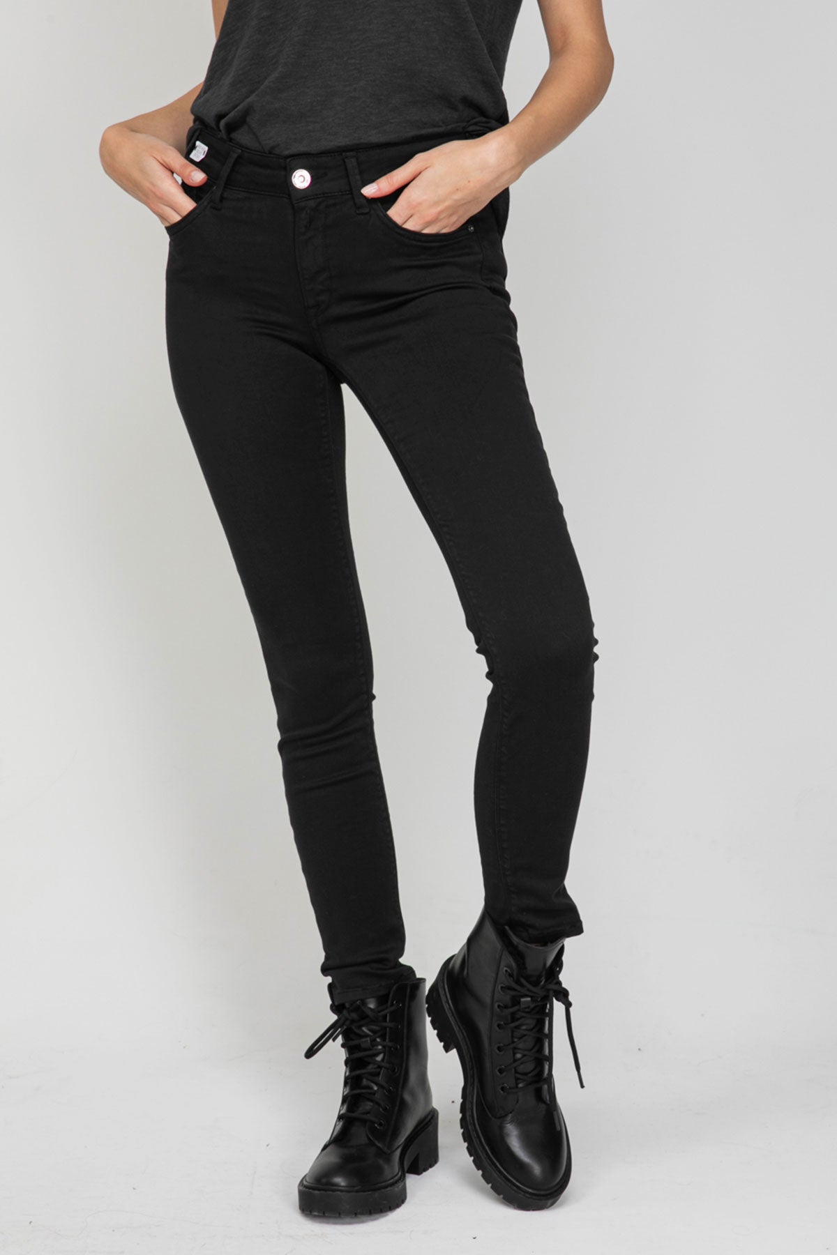 Replay Hyperflex Skinny High Waist Fit Jeans-Libas Trendy Fashion Store