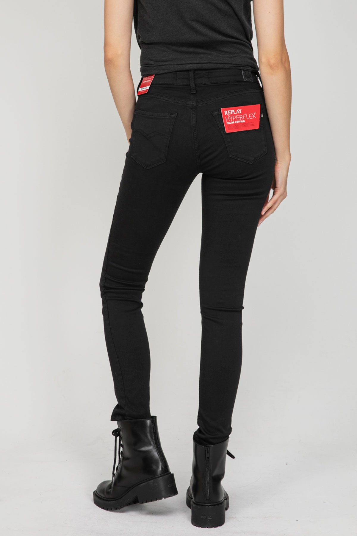 Replay Hyperflex Skinny High Waist Fit Jeans-Libas Trendy Fashion Store