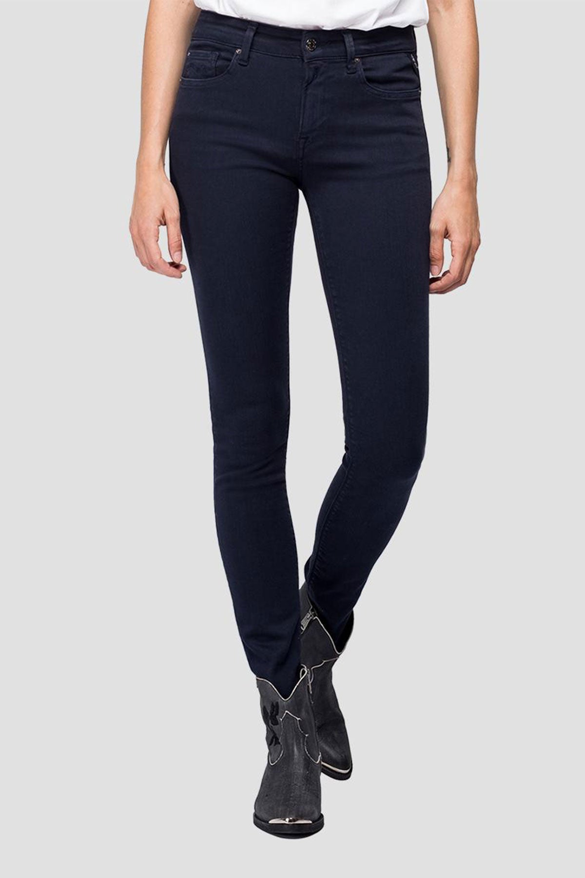 Replay Hyperflex Skinny High Waist Fit Jeans-Libas Trendy Fashion Store