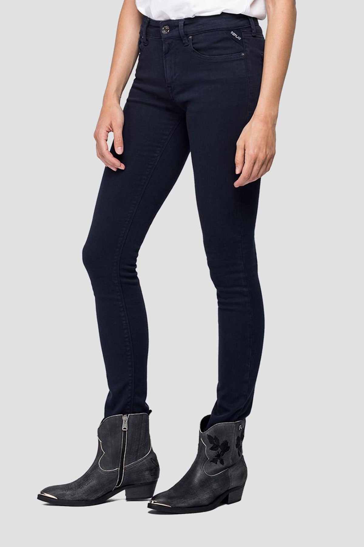 Replay Hyperflex Skinny High Waist Fit Jeans-Libas Trendy Fashion Store