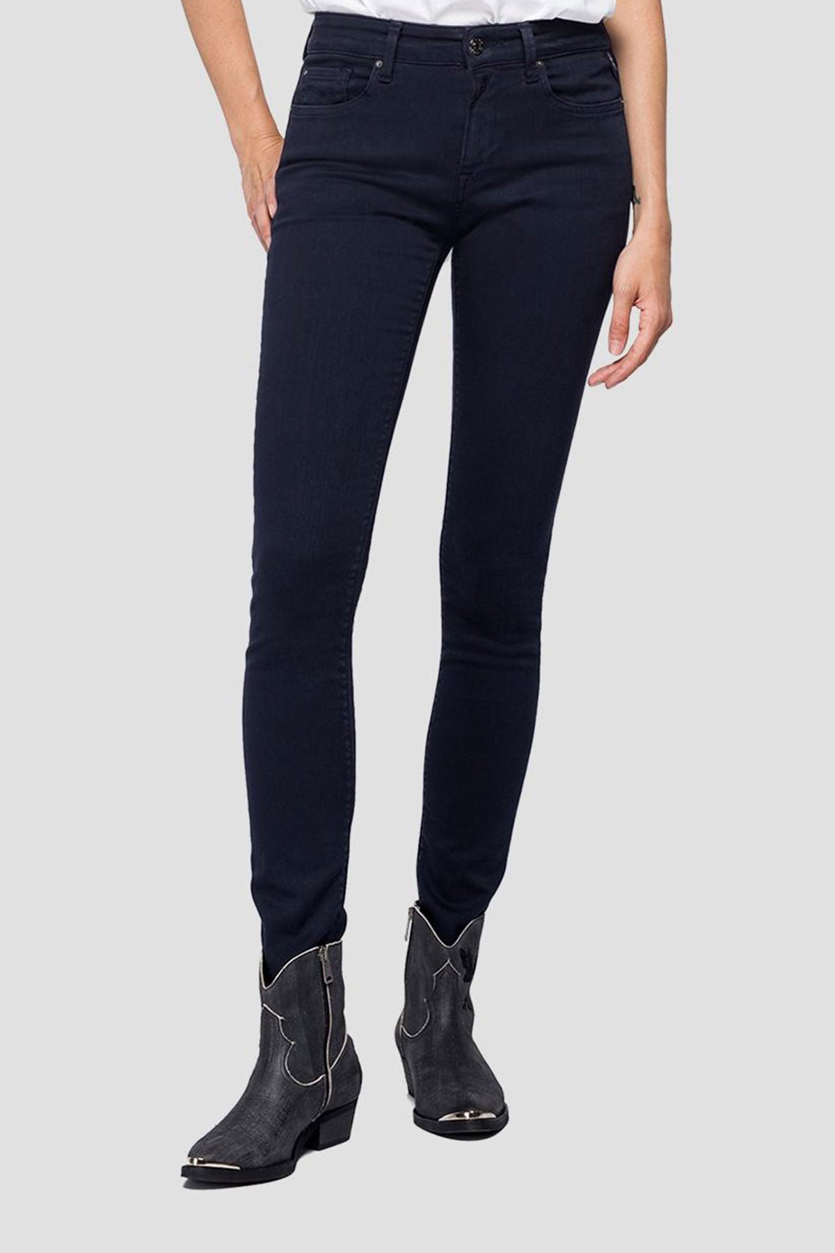 Replay Hyperflex Skinny High Waist Fit Jeans-Libas Trendy Fashion Store