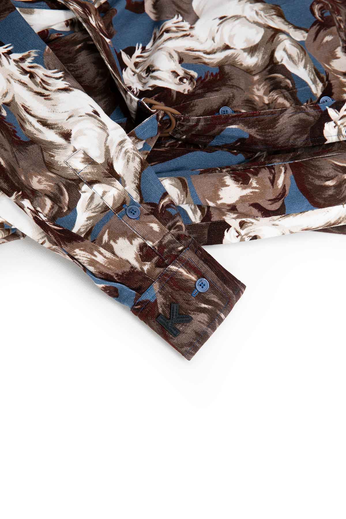 Kenzo Horses Gömlek Elbise-Libas Trendy Fashion Store