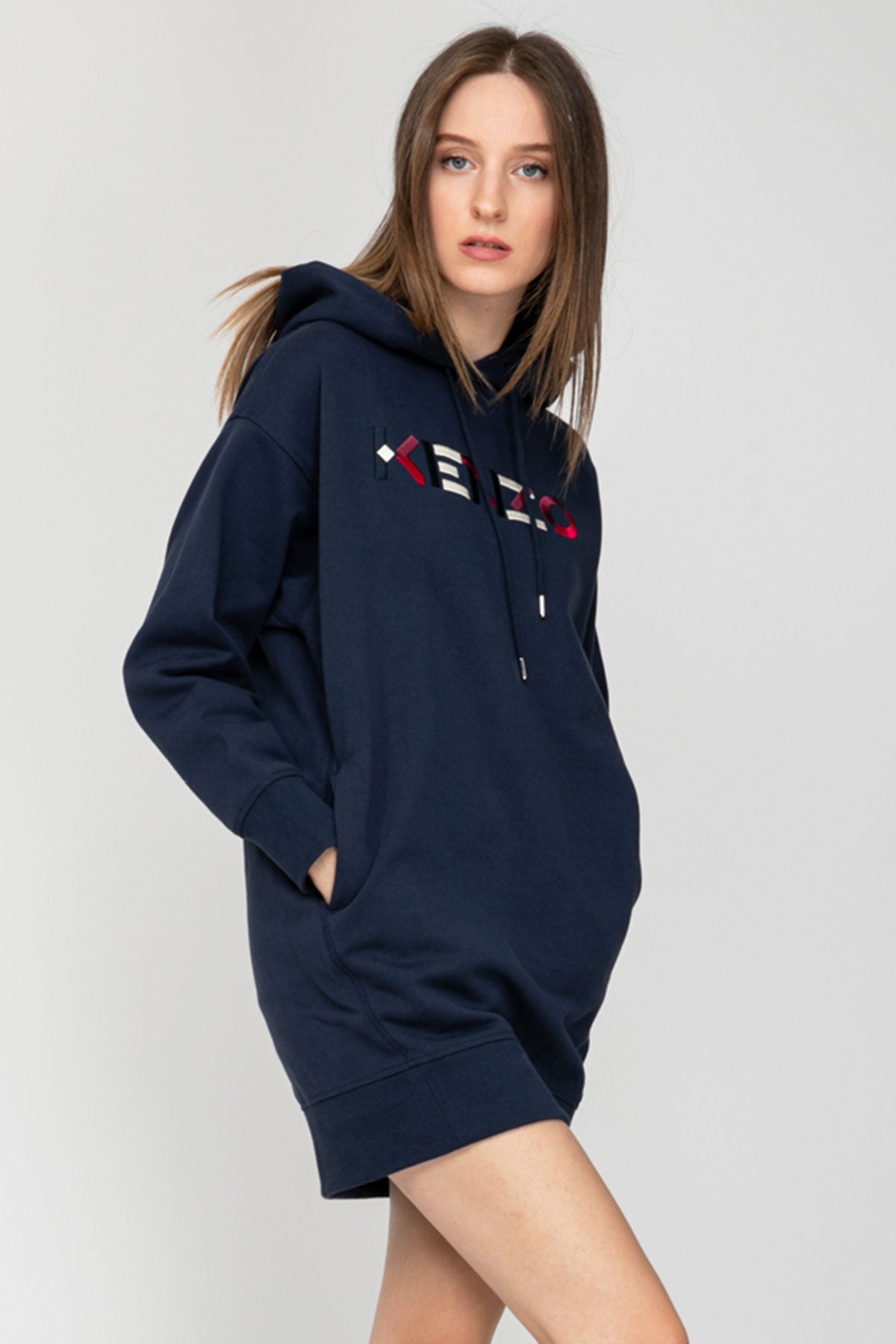 Kenzo Logo Sweatshirt Elbise-Libas Trendy Fashion Store
