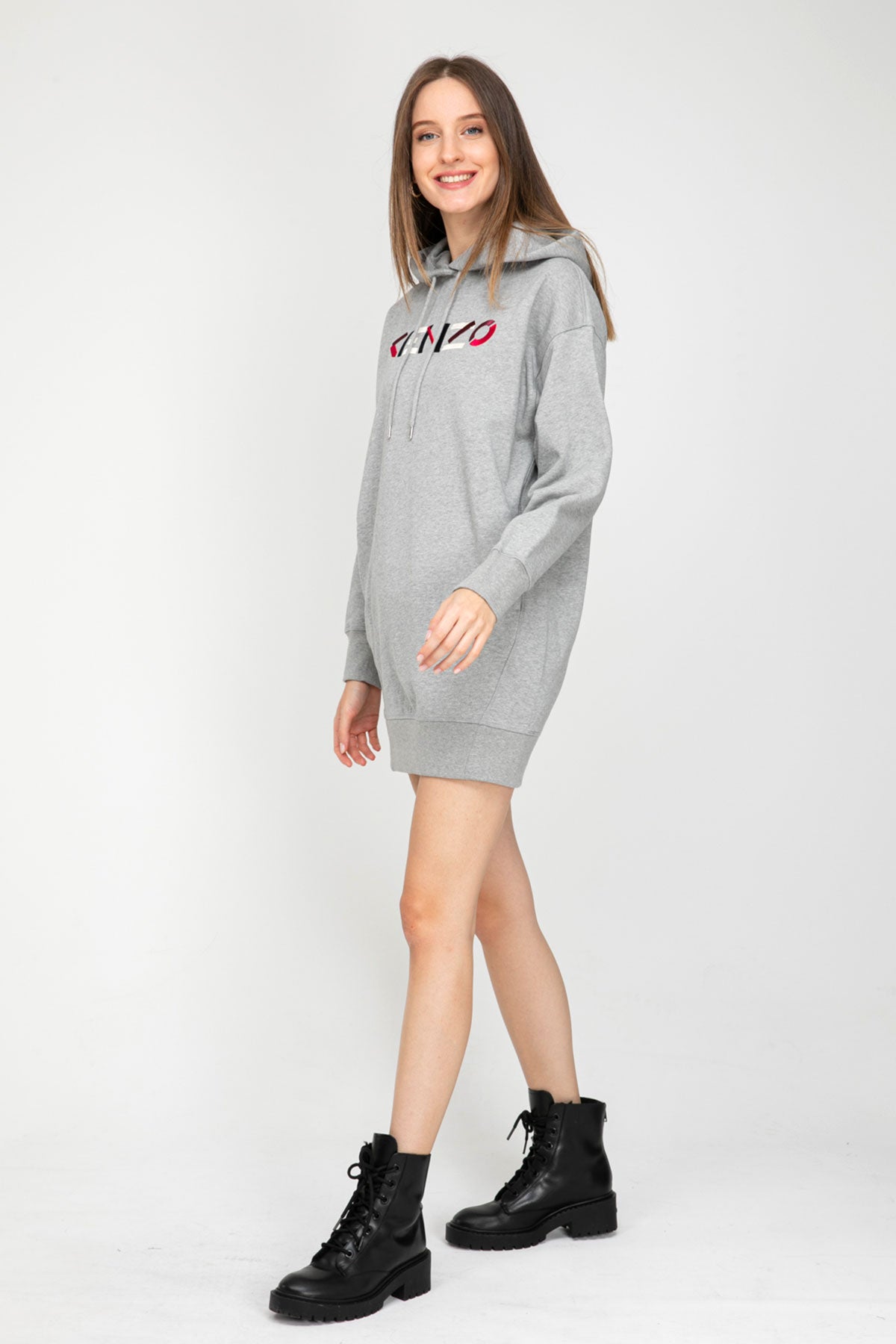 Kenzo Logo Sweatshirt Elbise-Libas Trendy Fashion Store